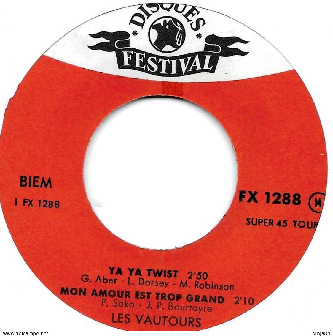 EP 45 RPM (7") Les Vautours  " Ya Ya Twist  " - Altri - Francese