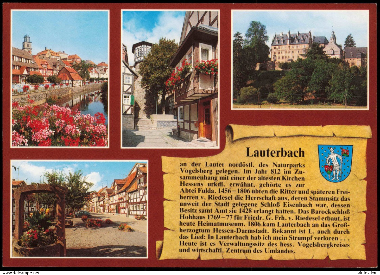 Lauterbach (Hessen) Am Entenberg, Ankerturm, Schloss Eisenbach, Am Graben 1995 - Lauterbach