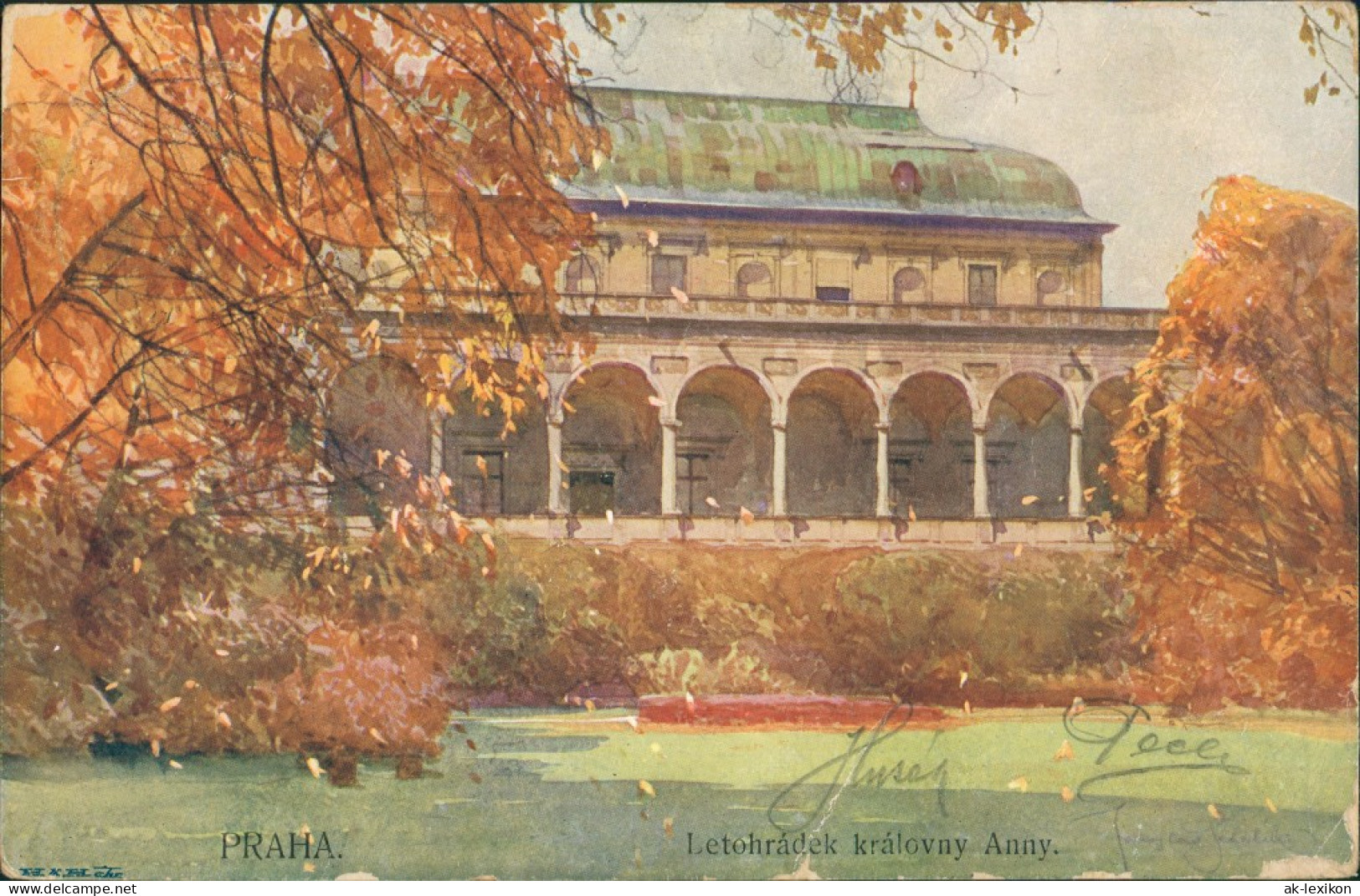 Prag Praha Letohradek Kralovny Anny/Lusthaus Der Königin Anna / Belvedere 1920 - República Checa