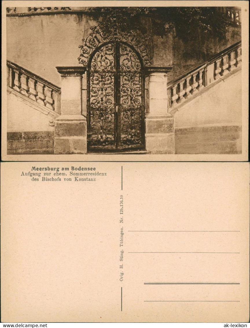 Ansichtskarte Meersburg Aufgang Sommerresidenz Des Bischofs Von Konstanz 1930 - Meersburg