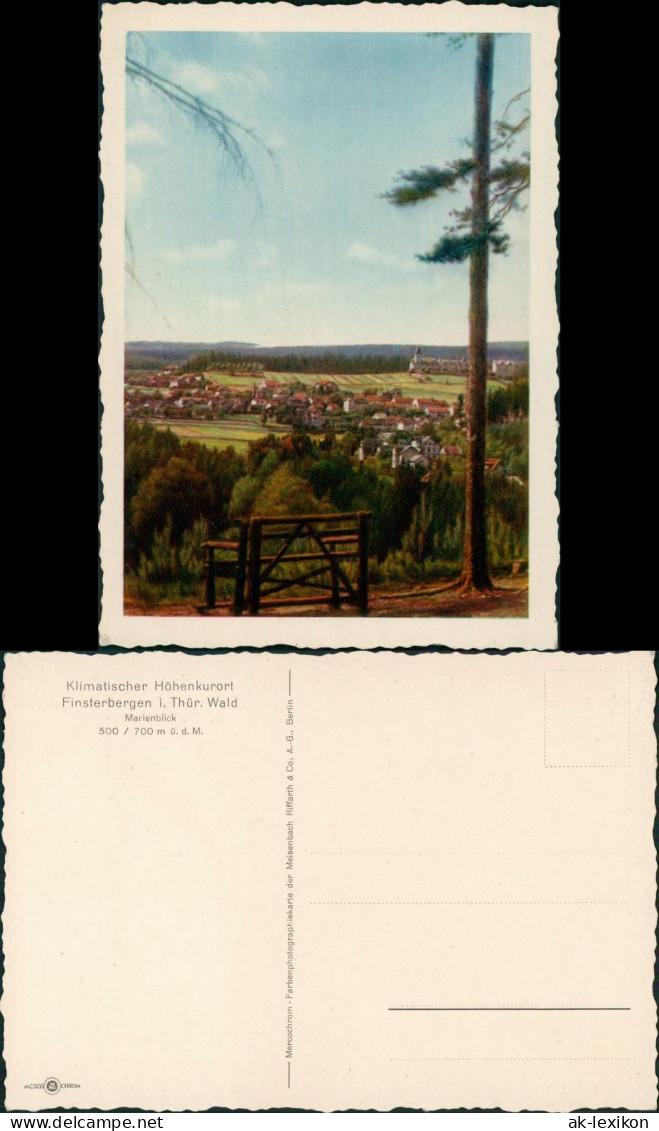 Ansichtskarte Finsterbergen-Friedrichroda Marienblick 1938 - Friedrichroda