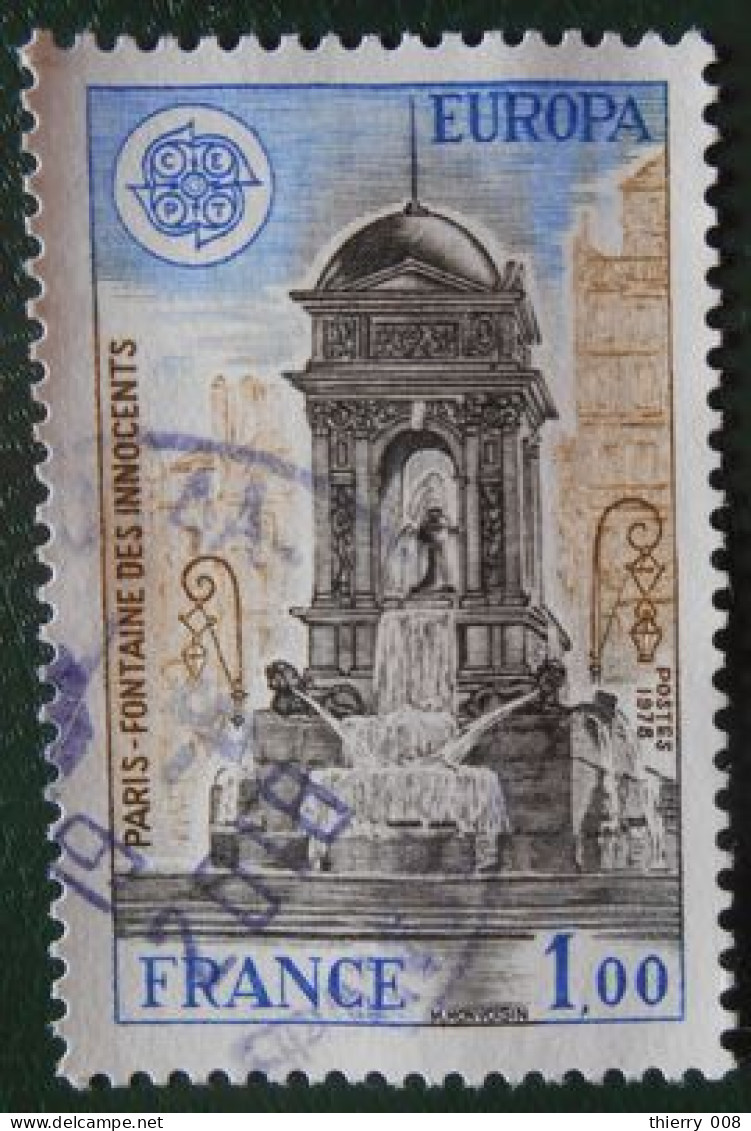 2008 France 1978 Oblitéré Europa Fontaine Des Innocents à Paris - Used Stamps