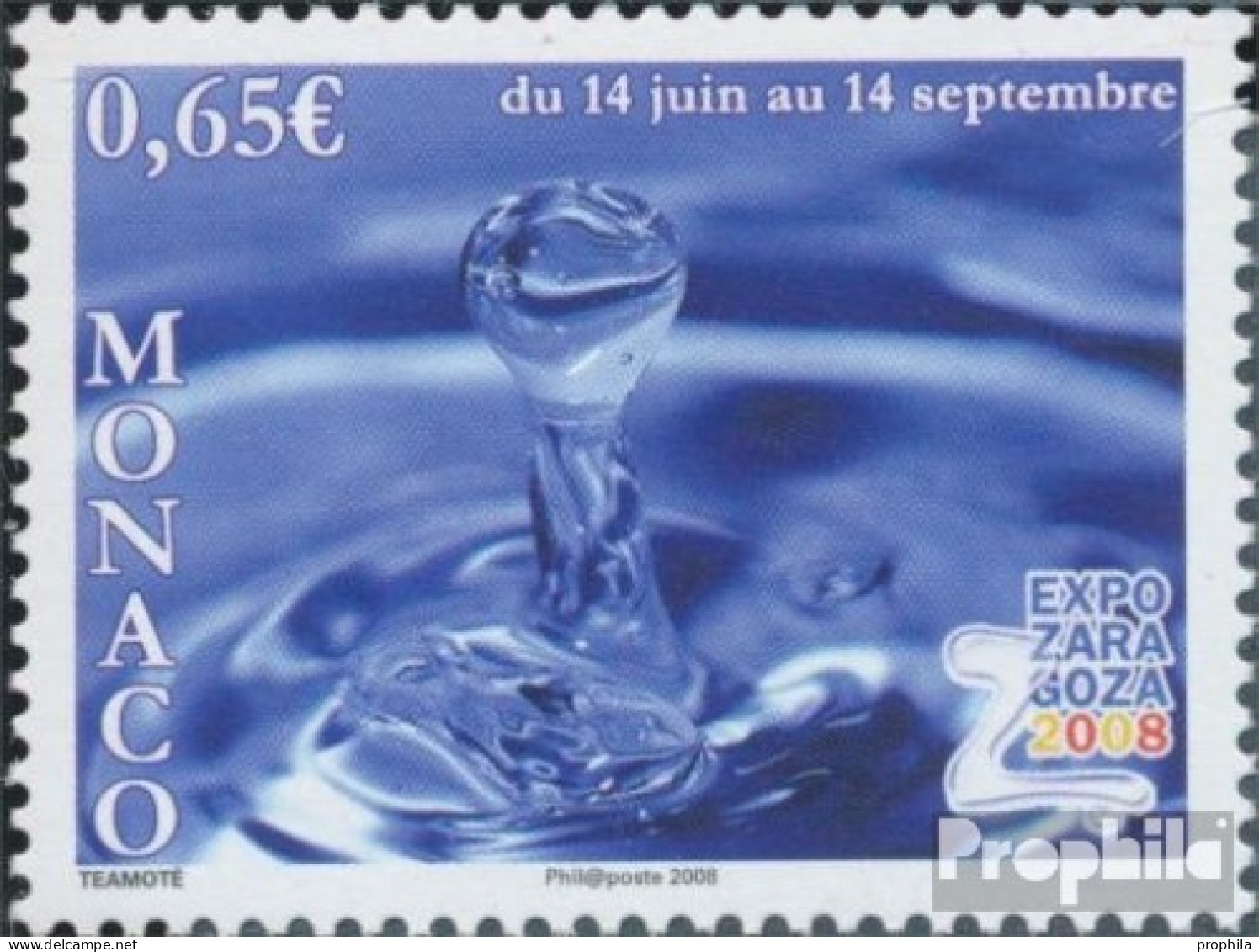 Monaco 2881 (kompl.Ausg.) Postfrisch 2008 EXPO08 - Ungebraucht