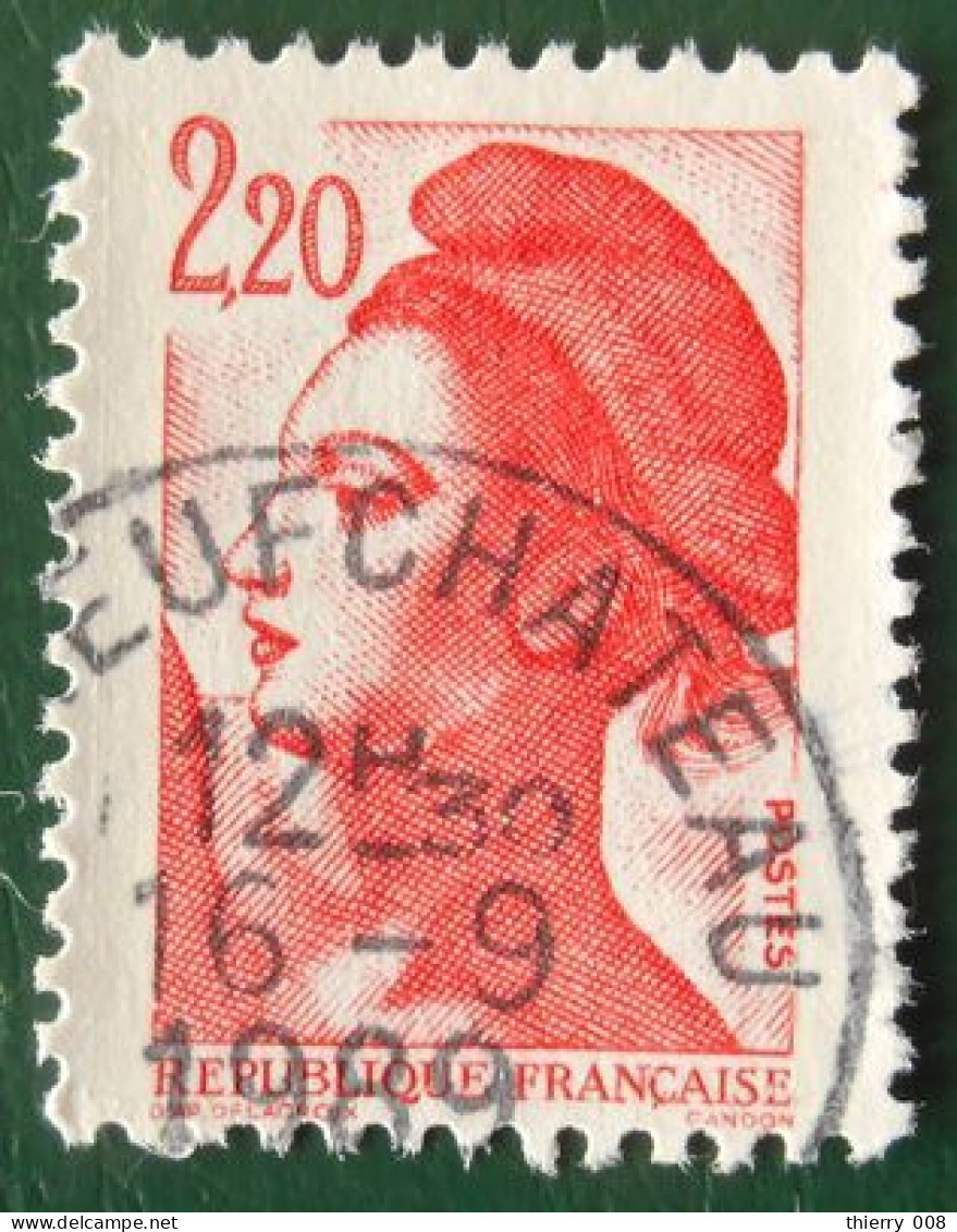 2376 France 1985 Oblitéré Liberté De Delacroix 2 F 20 Rouge - Used Stamps