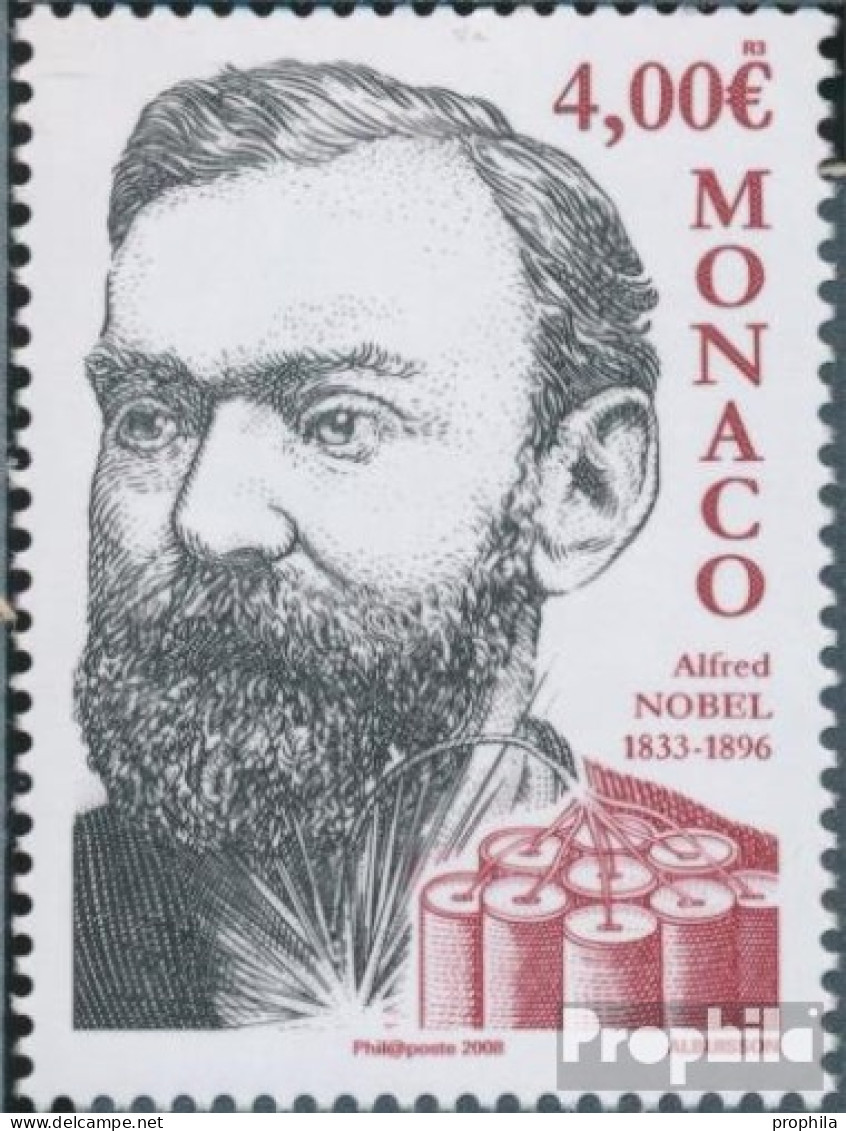 Monaco 2878 (kompl.Ausg.) Postfrisch 2008 Alfred Nobel - Unused Stamps