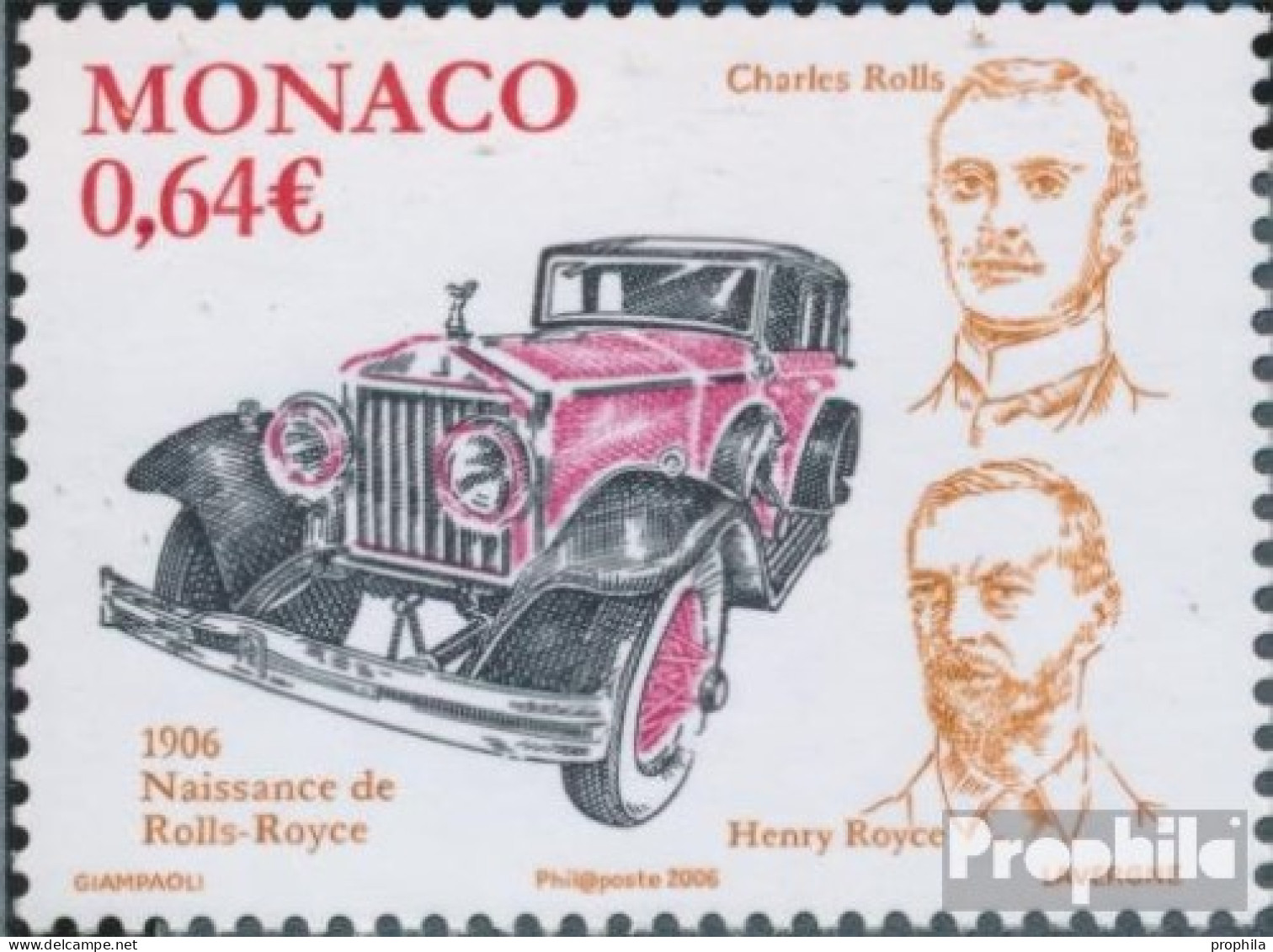 Monaco 2812 (kompl.Ausg.) Postfrisch 2006 Rolls-Royce-Automobile - Unused Stamps