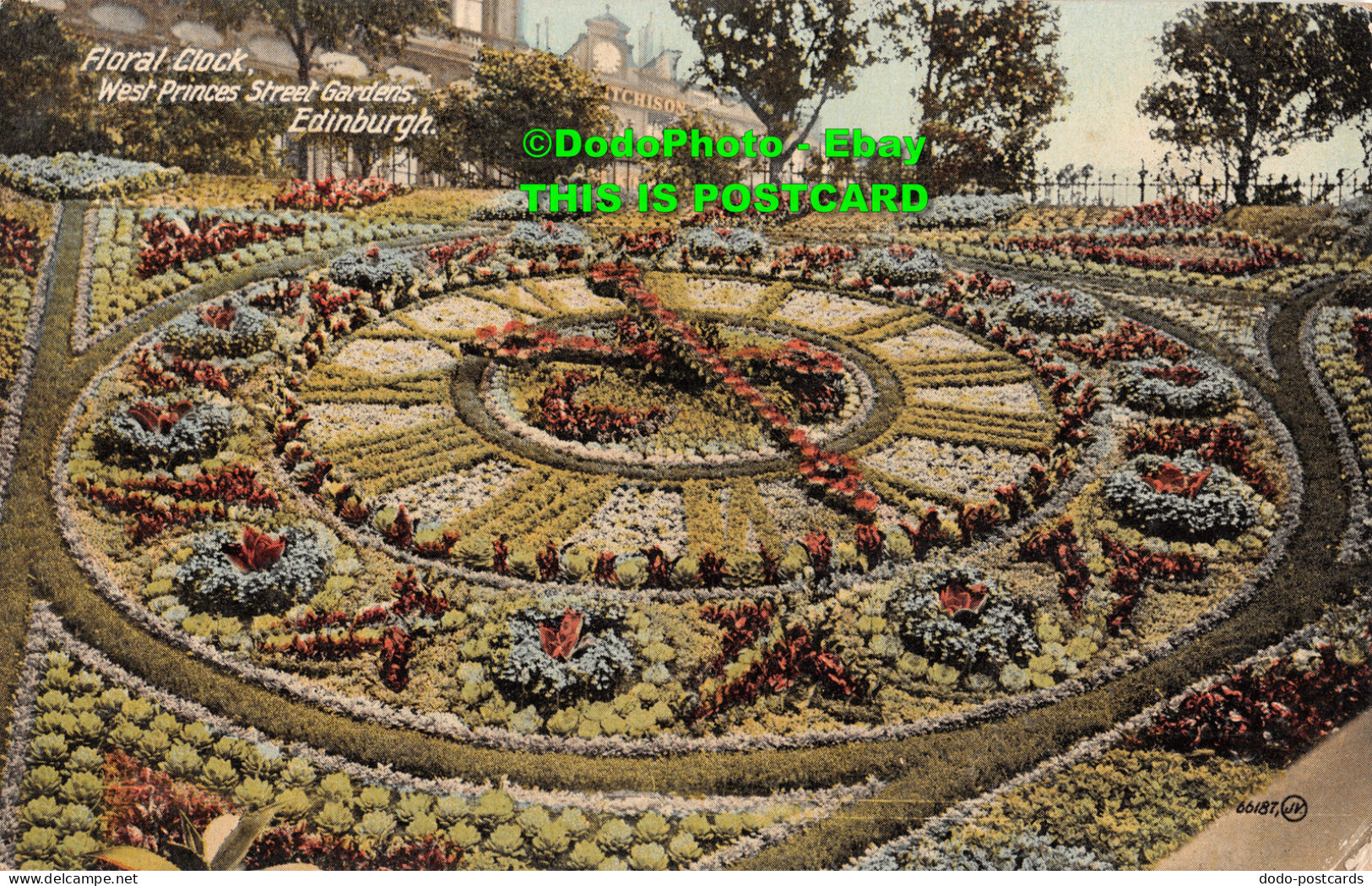 R436014 Edinburgh. West Princes Street Gardens. Floral Clock. Valentine. Colourt - Welt