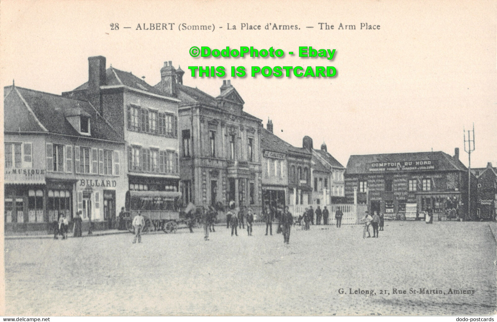 R436025 Albert. Somme. The Arm Place. G. Lelong - Welt