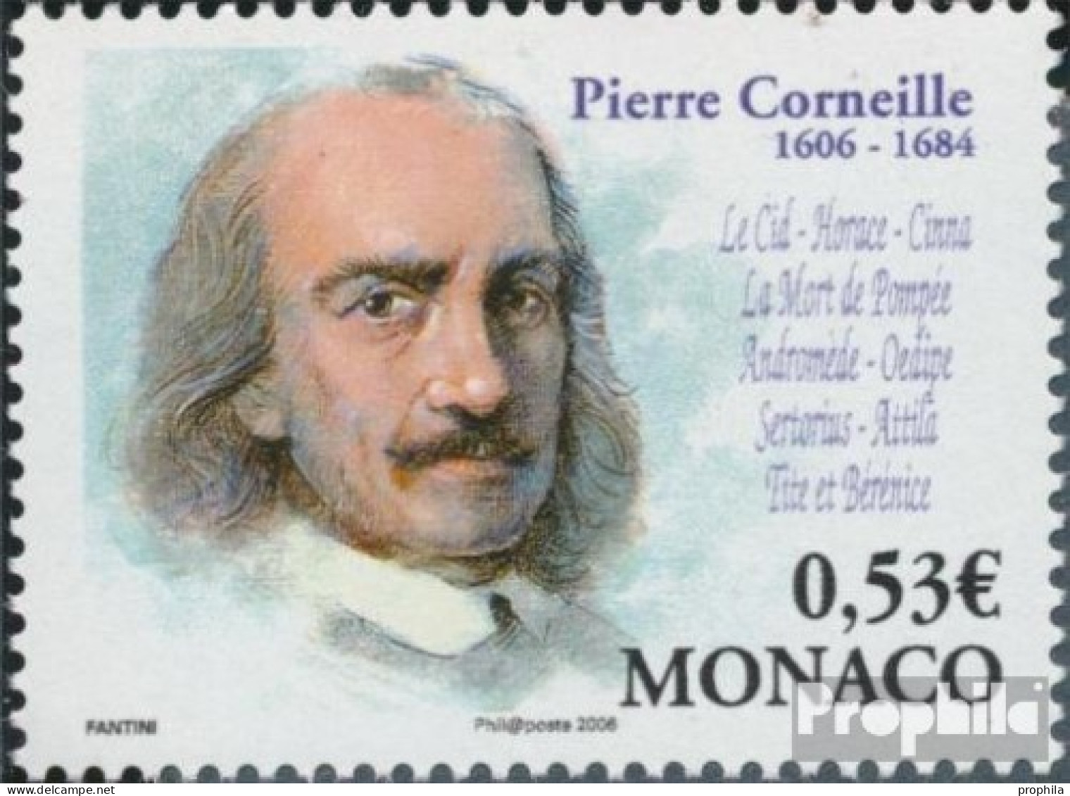 Monaco 2805 (kompl.Ausg.) Postfrisch 2006 Pierre Corneille - Unused Stamps