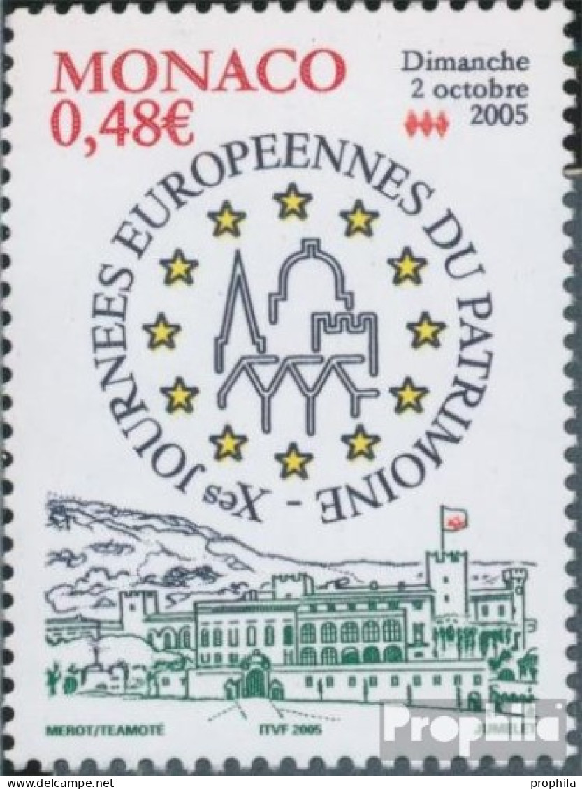 Monaco 2760 (kompl.Ausg.) Postfrisch 2005 Tag Des Kulturerbes - Unused Stamps