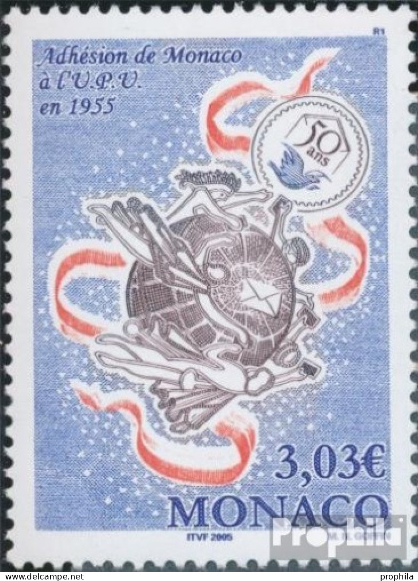 Monaco 2758 (kompl.Ausg.) Postfrisch 2005 50 Jahre UPU Mitgliedschaft - Unused Stamps