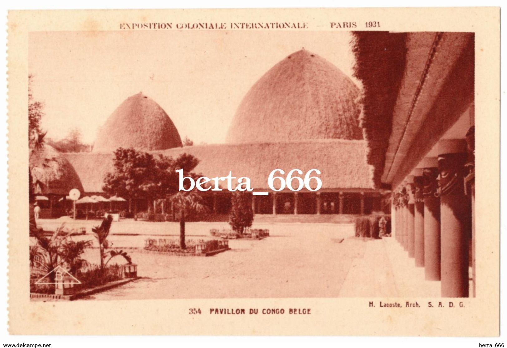 Paris Colonial Exposition 1931 Belgian Congo Pavilion - Exposiciones