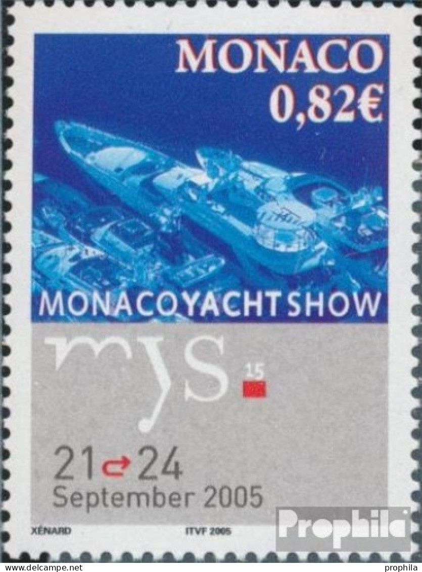 Monaco 2754 (kompl.Ausg.) Postfrisch 2005 Monaco Yacht Show - Neufs