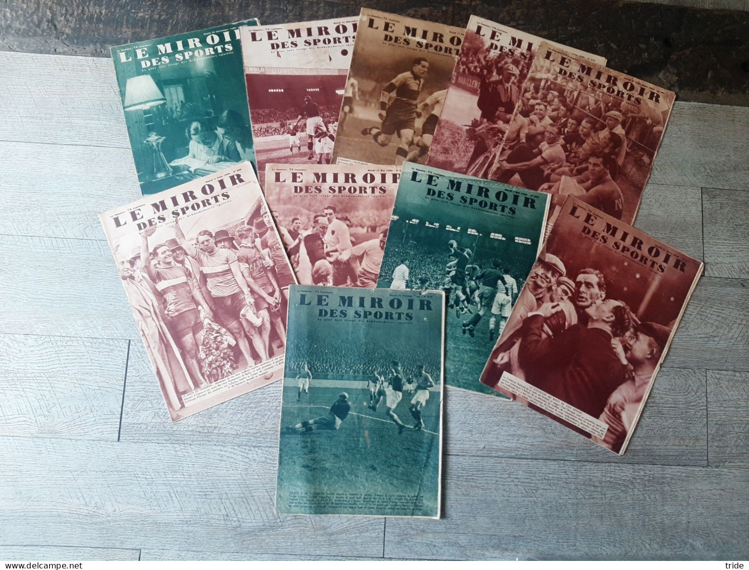 Lot 40 Revues Miroir Des Sports Cyclisme Football Rugby Divers Années 30 - Deportes