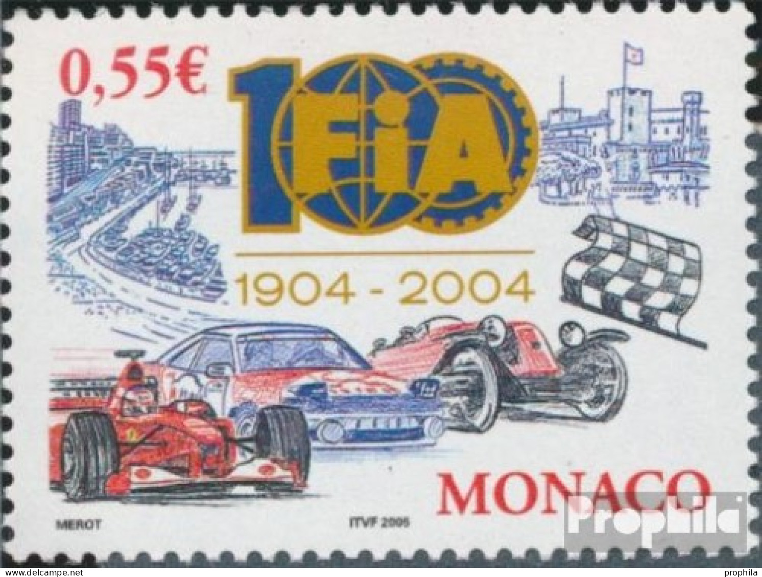 Monaco 2742 (kompl.Ausg.) Postfrisch 2005 100 Jahre FIA - Ongebruikt