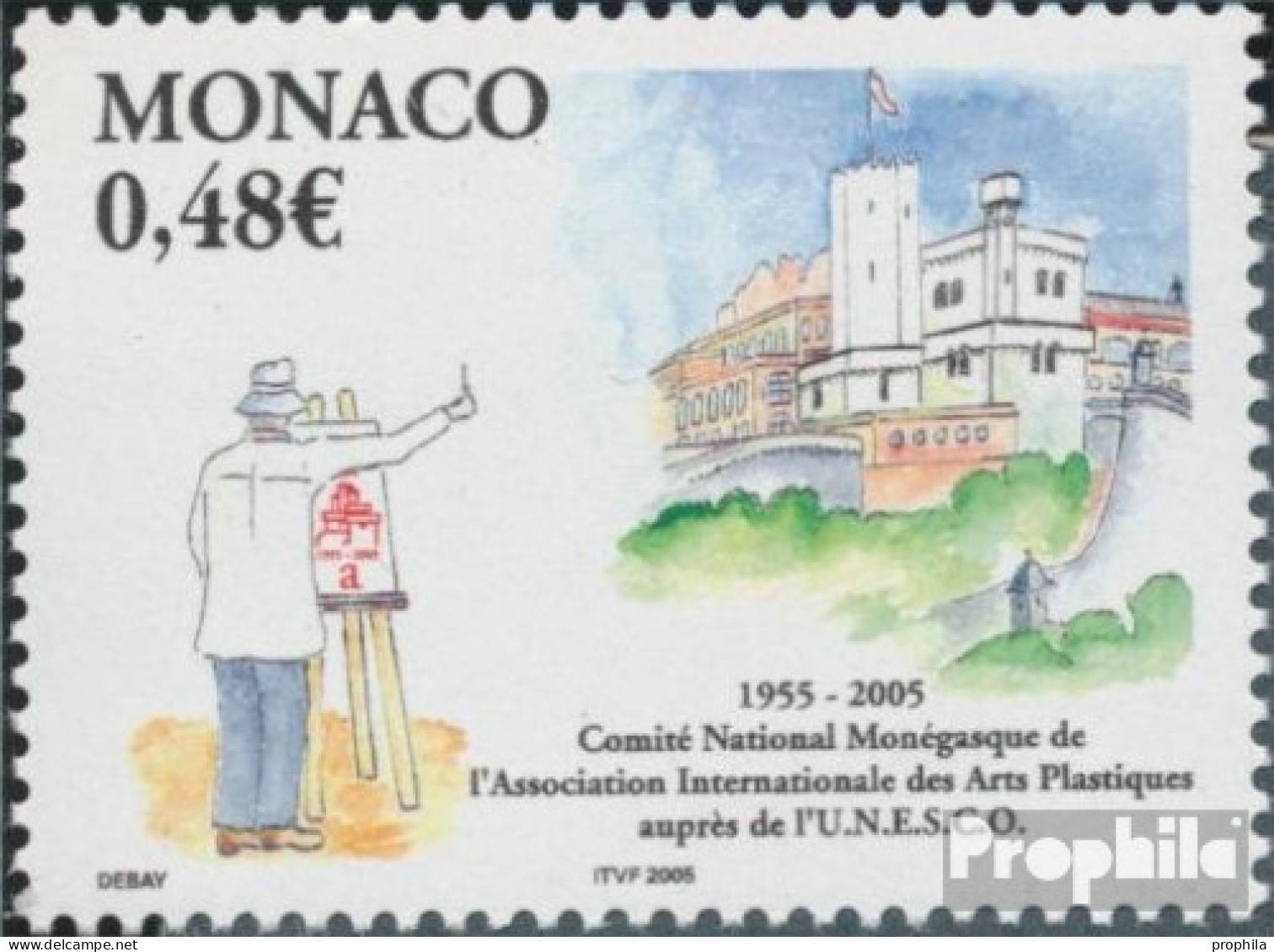 Monaco 2738 (kompl.Ausg.) Postfrisch 2005 Plastische Kunst - Ongebruikt