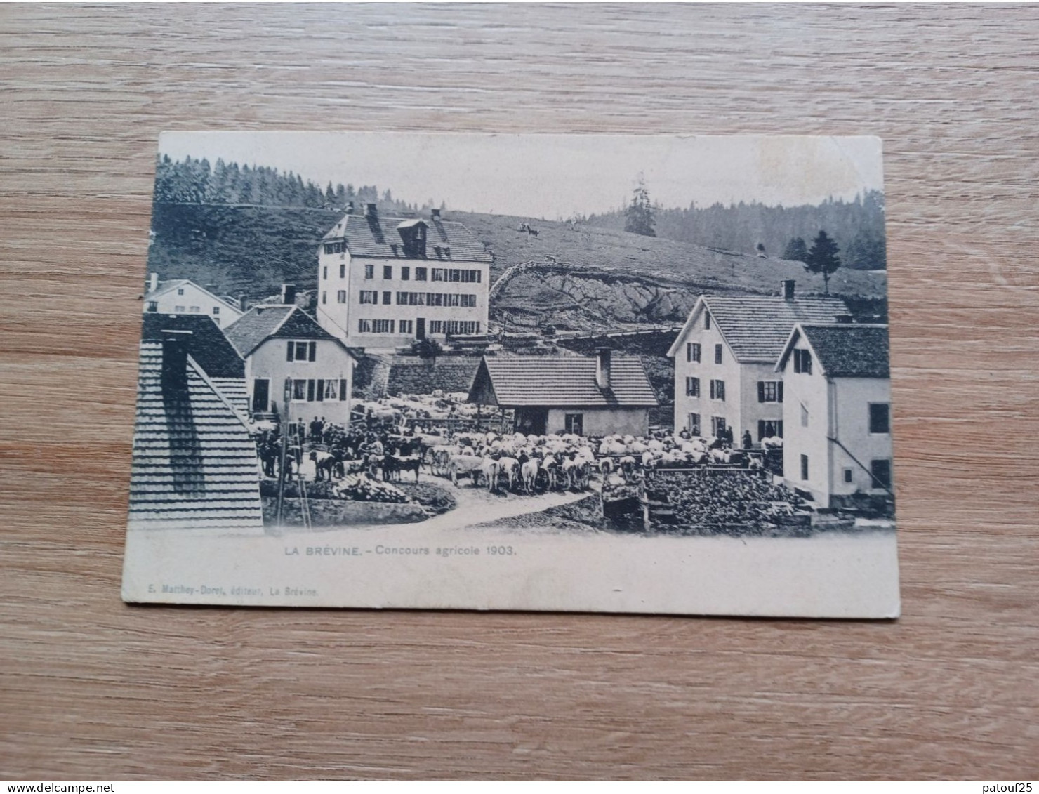 Cpa  La Brevine Concours Agricole 1903 Voyagée 1906 - La Brévine