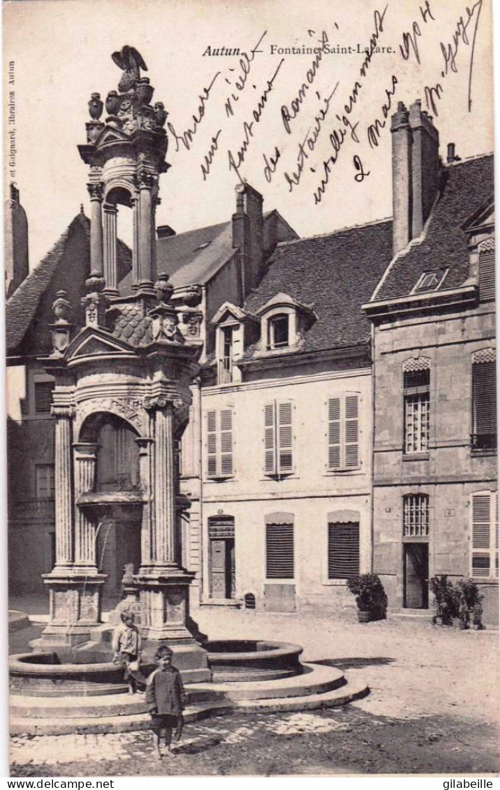 71 - Saone Et Loire -  AUTUN - Fontaine Saint Lazare - Autun