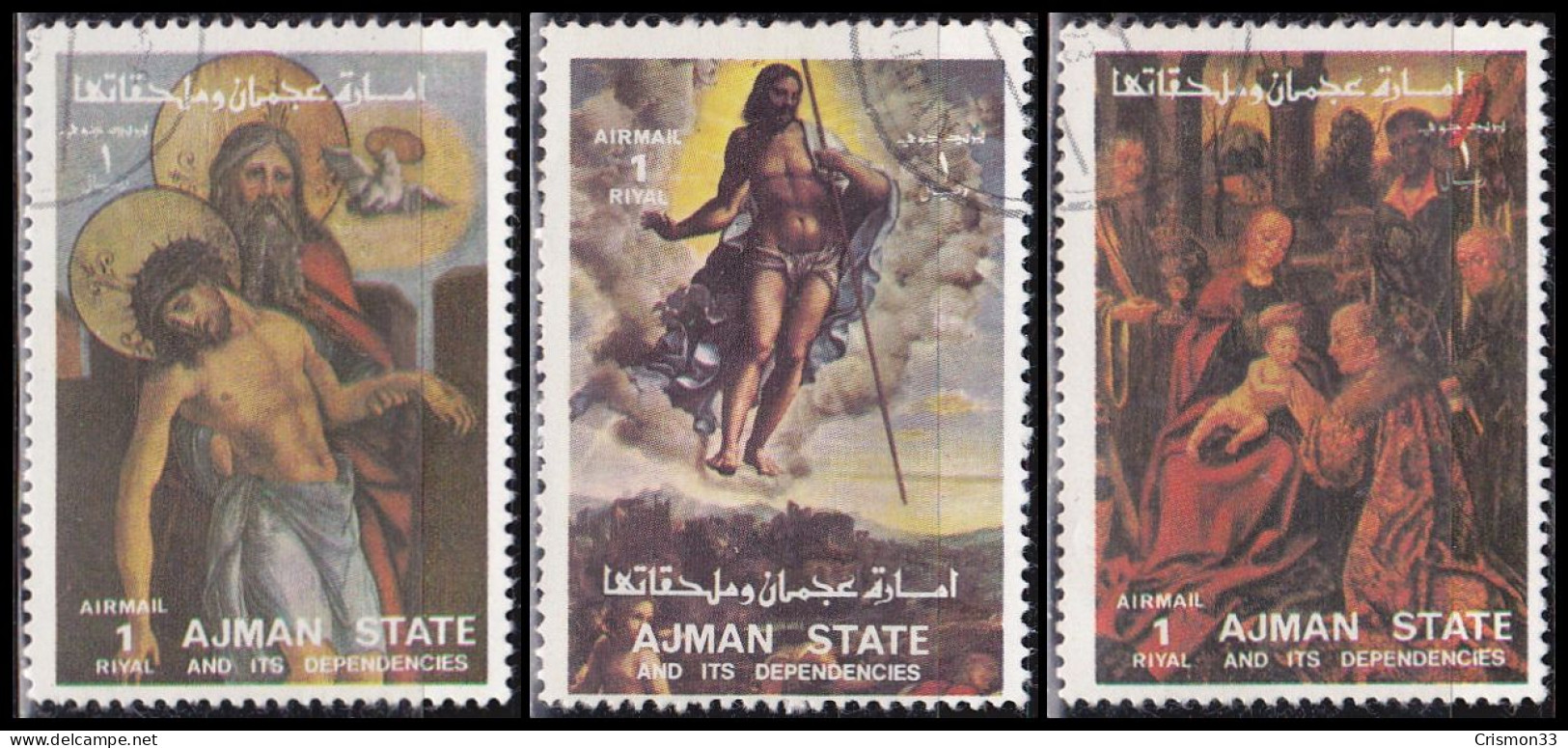 1973 - AJMAN - VIDA DE CRISTO - MICHEL 2801,2802,2803,2804 - Asia (Other)