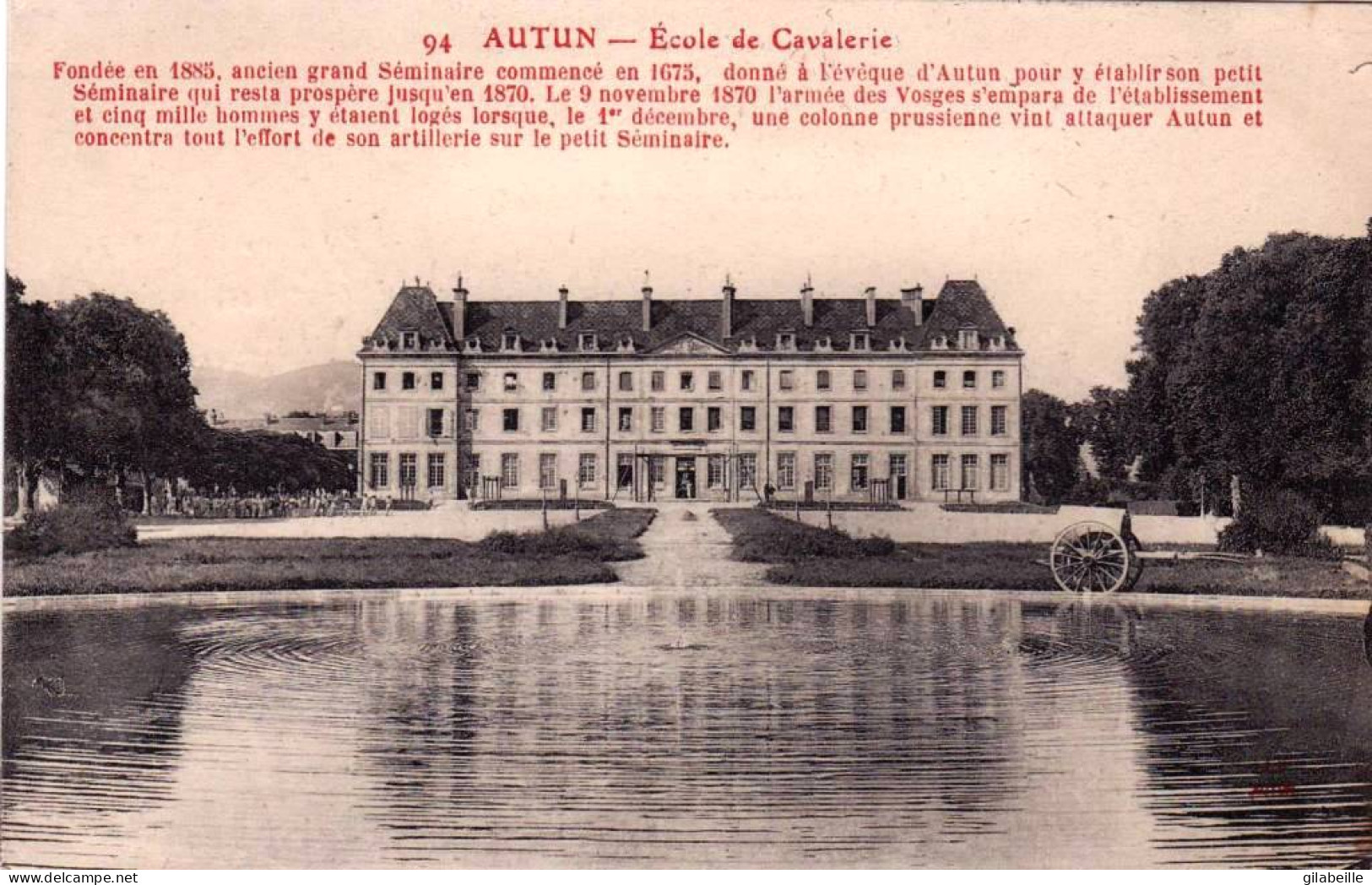 71 - Saone Et Loire -  AUTUN - Ecole De Cavalerie - Autun
