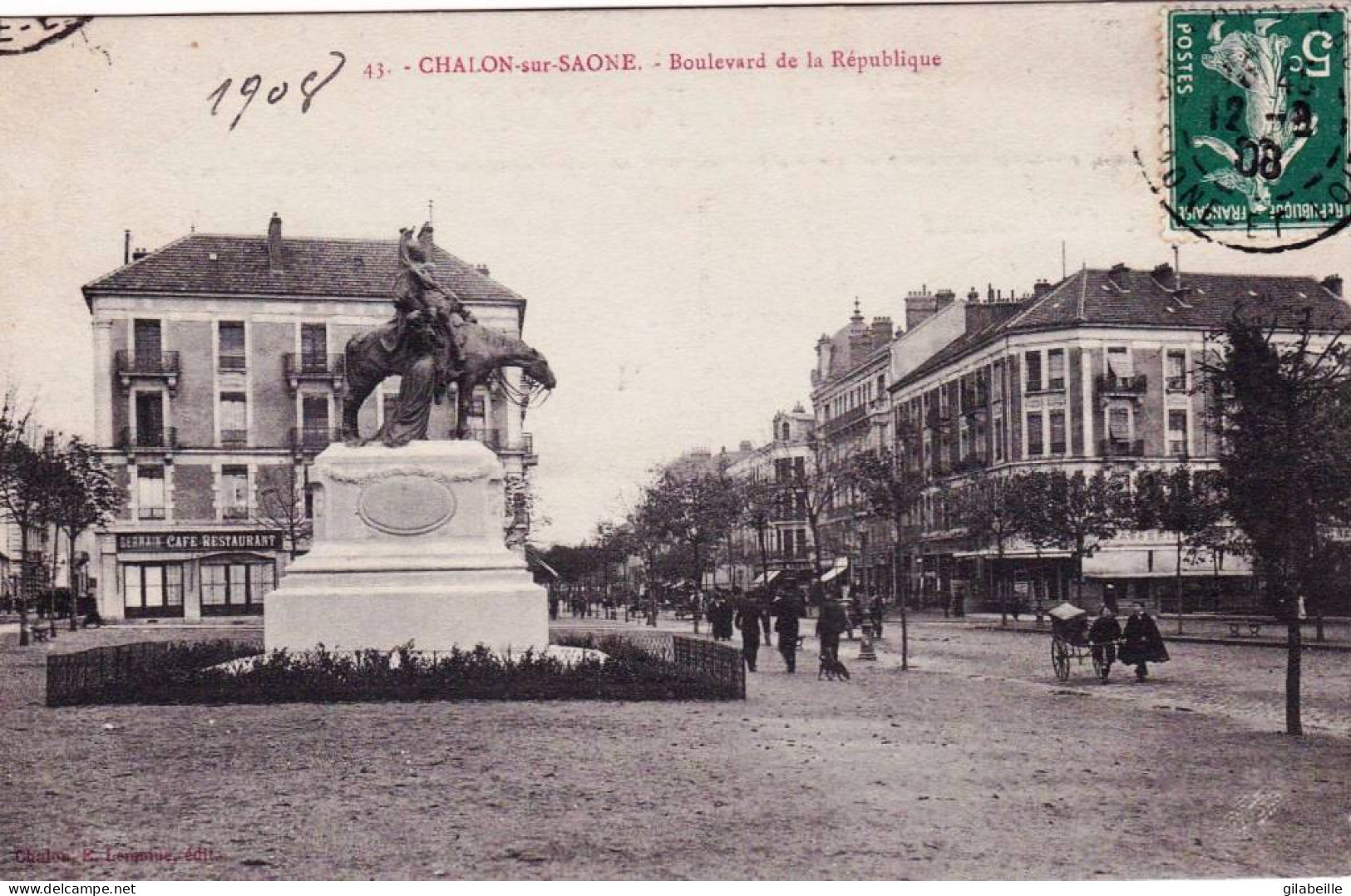 71 - Saone Et Loire - CHALON Sur SAONE - Boulevard De La République - Chalon Sur Saone