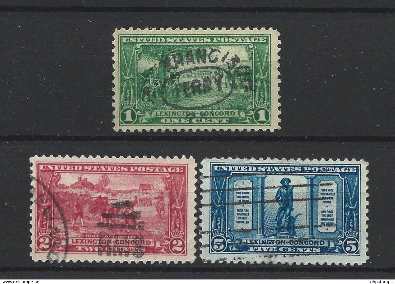 USA 1925 150th Anniv. War Of Independence Y.T. 260/262 (0) - Used Stamps