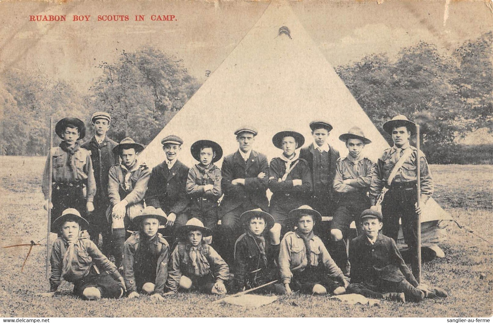 CPA / SCOUTISME / SCOUTS / RUABON BOY SCOUTS IN CAMP - Scoutismo