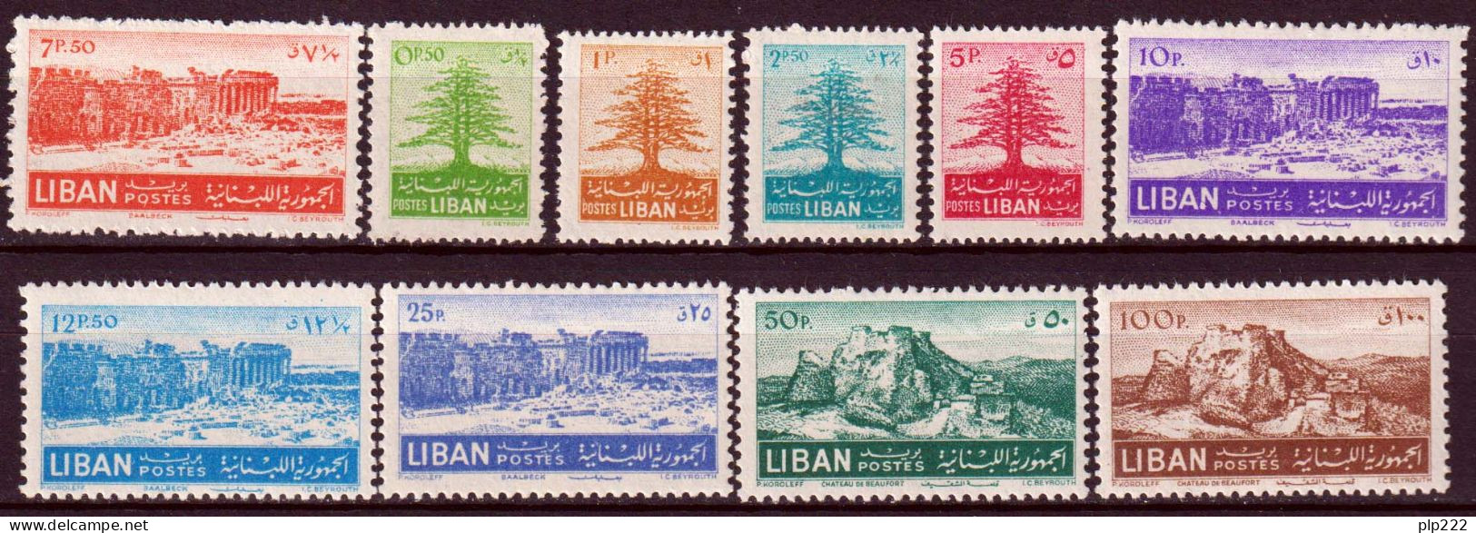 Libano 1952 Y.T.78/87 **/MNH VF/F - Libano