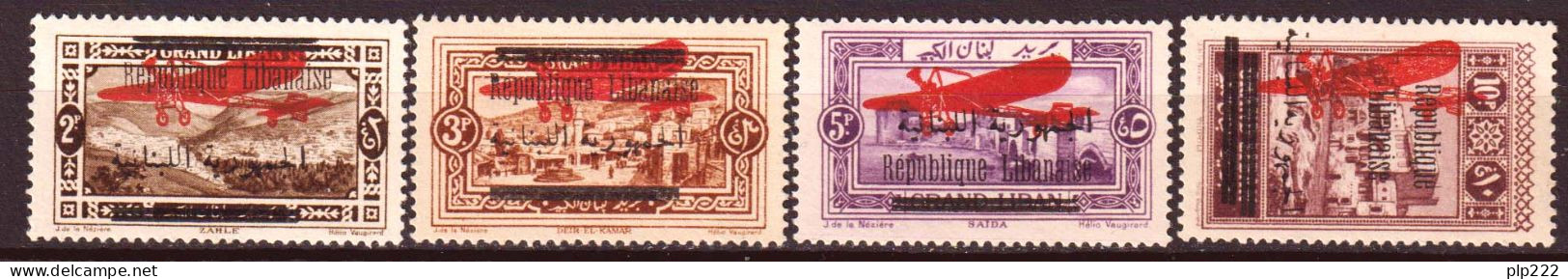 Gran Libano 1928 Posta Aerea Y.T.A25/28 */MH VF/F - Luchtpost