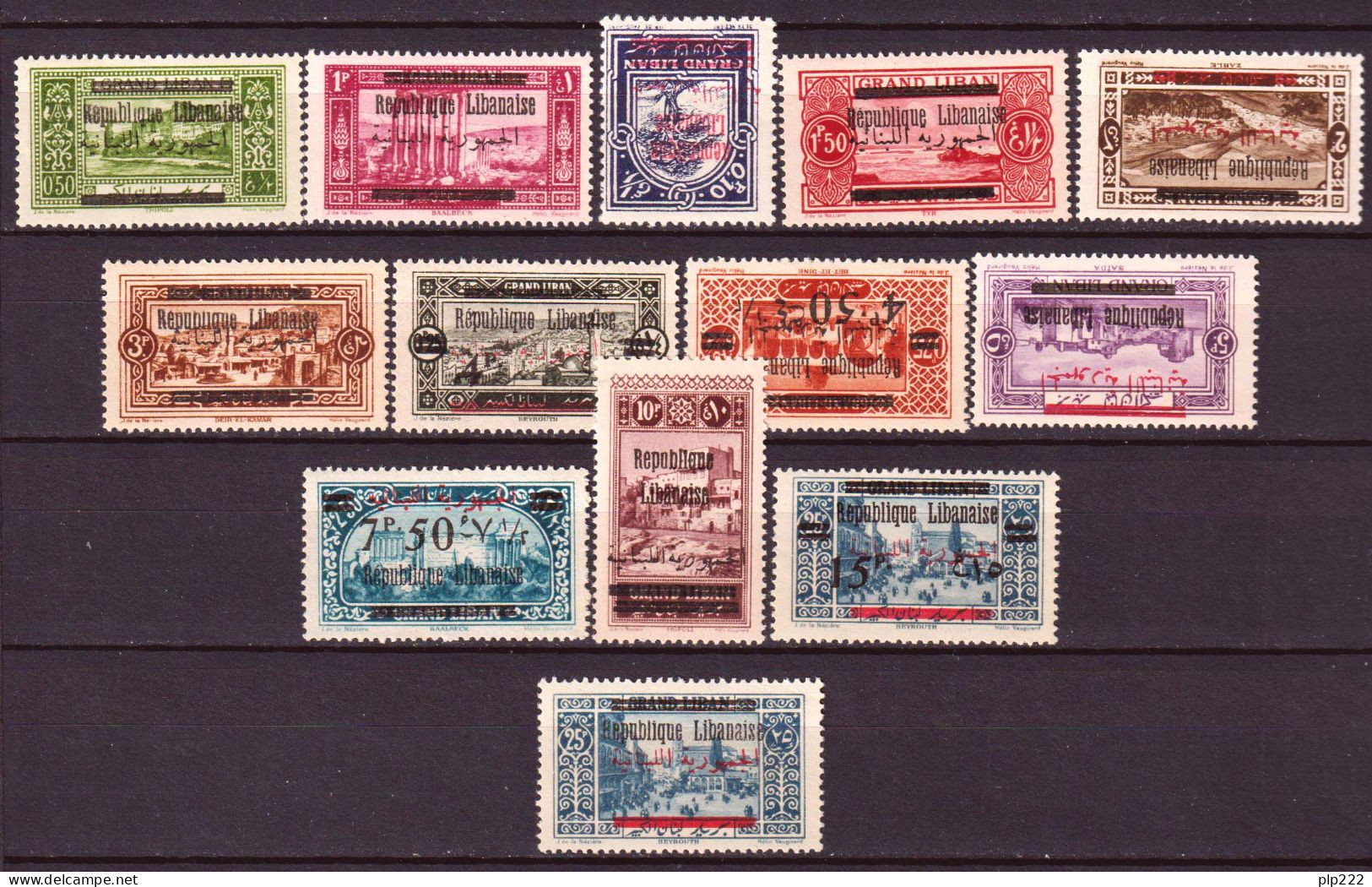 Gran Libano 1928 Y.T.98/110 **/*/MNH/MH VF/F - Nuevos