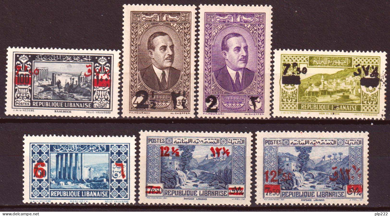 Gran Libano 1938 Y.T.157/63**/*/MNH/MH VF/F - Nuovi