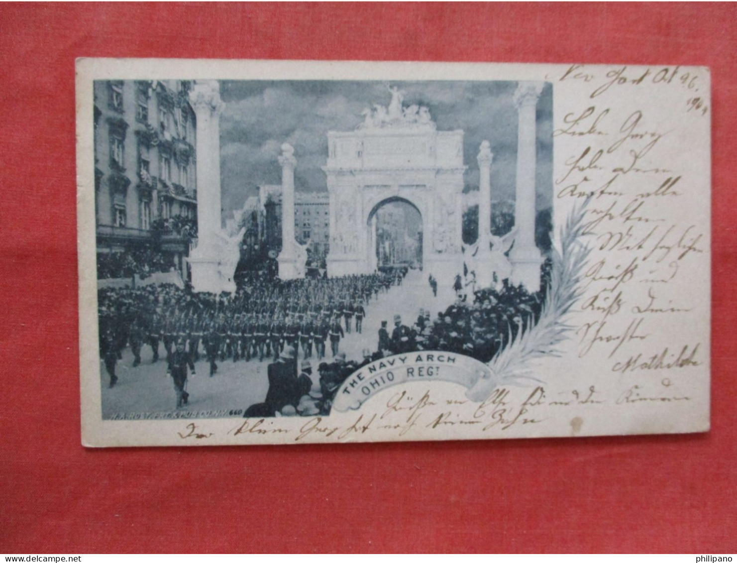 Private Mailing  Card. Dewy Arch,  The Navy Arch. Ohio Regt. Ref 6388 - Sonstige & Ohne Zuordnung