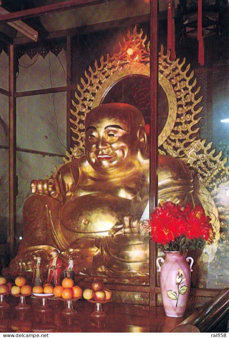 1 AK Malaysia * The Statue Of The Laughing Buddha In A Chinese Temple In Penang Krüger AK 88.100.119 - Malasia