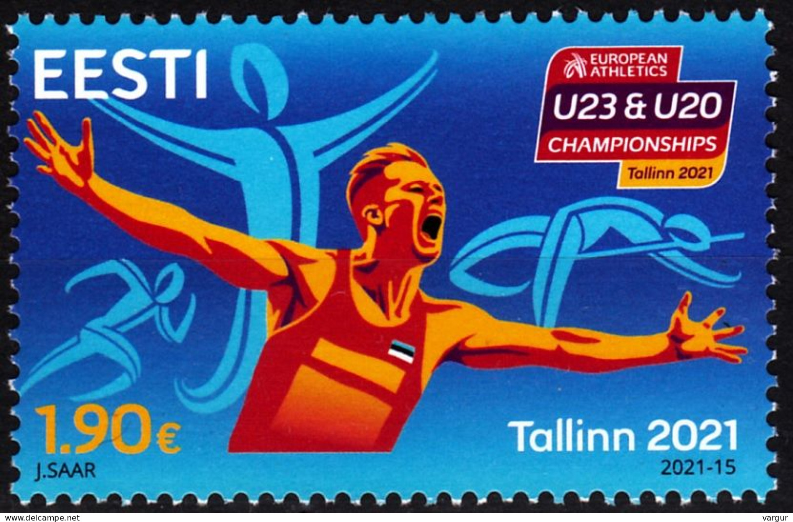 ESTONIA 2021-13 Sport EUROPA: European Athletics Championships, MNH - Idées Européennes