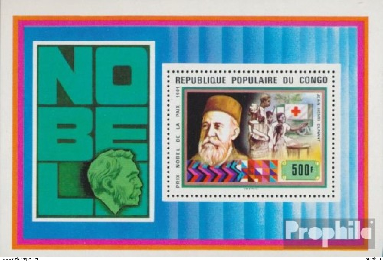 Kongo (Brazzaville) Block16 (kompl.Ausg.) Postfrisch 1978 Nobelpreisträger - Mint/hinged