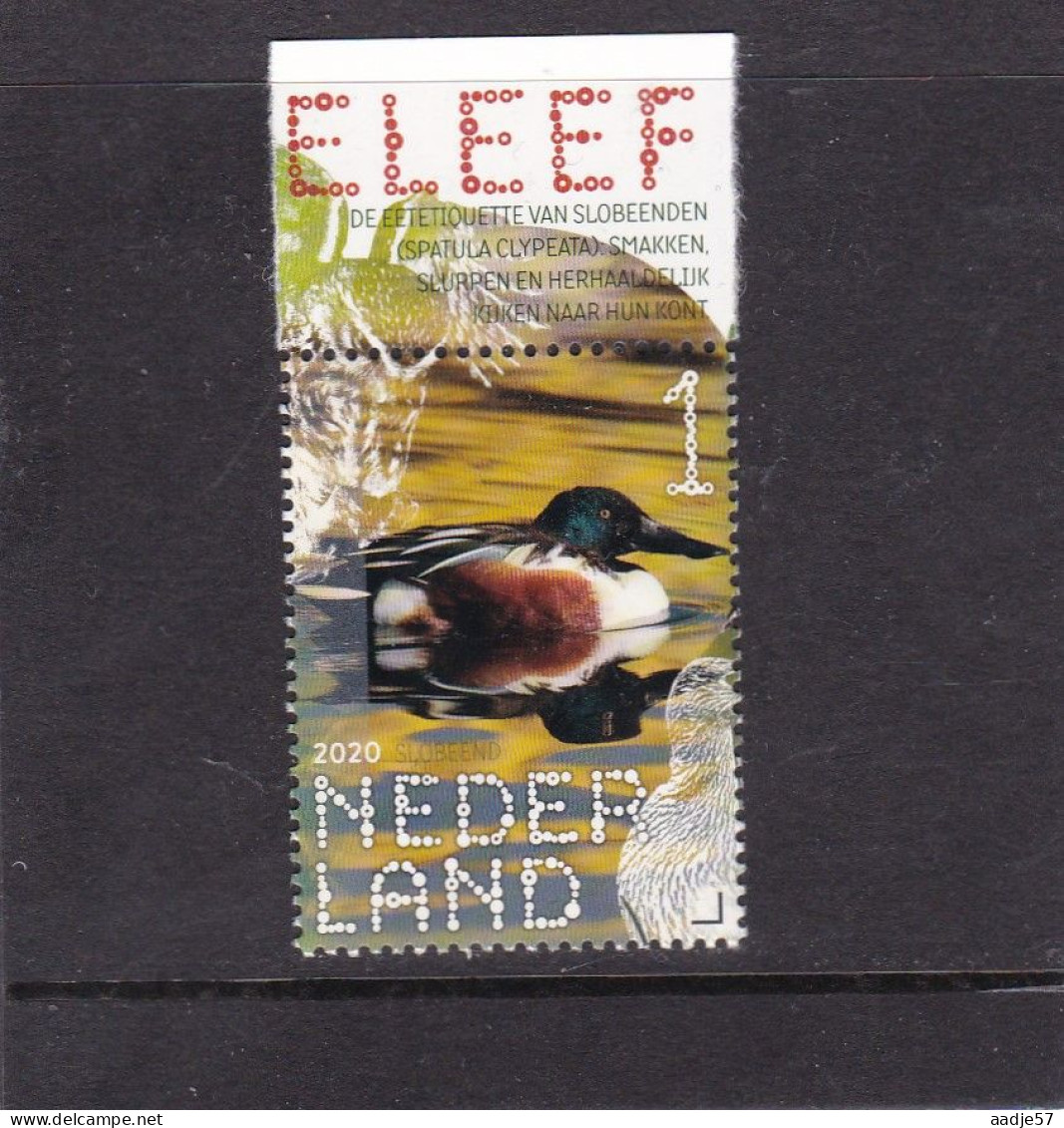 Netherlands Pays Bas 2020 Slobeend Northern Shoveler MNH** - Unused Stamps