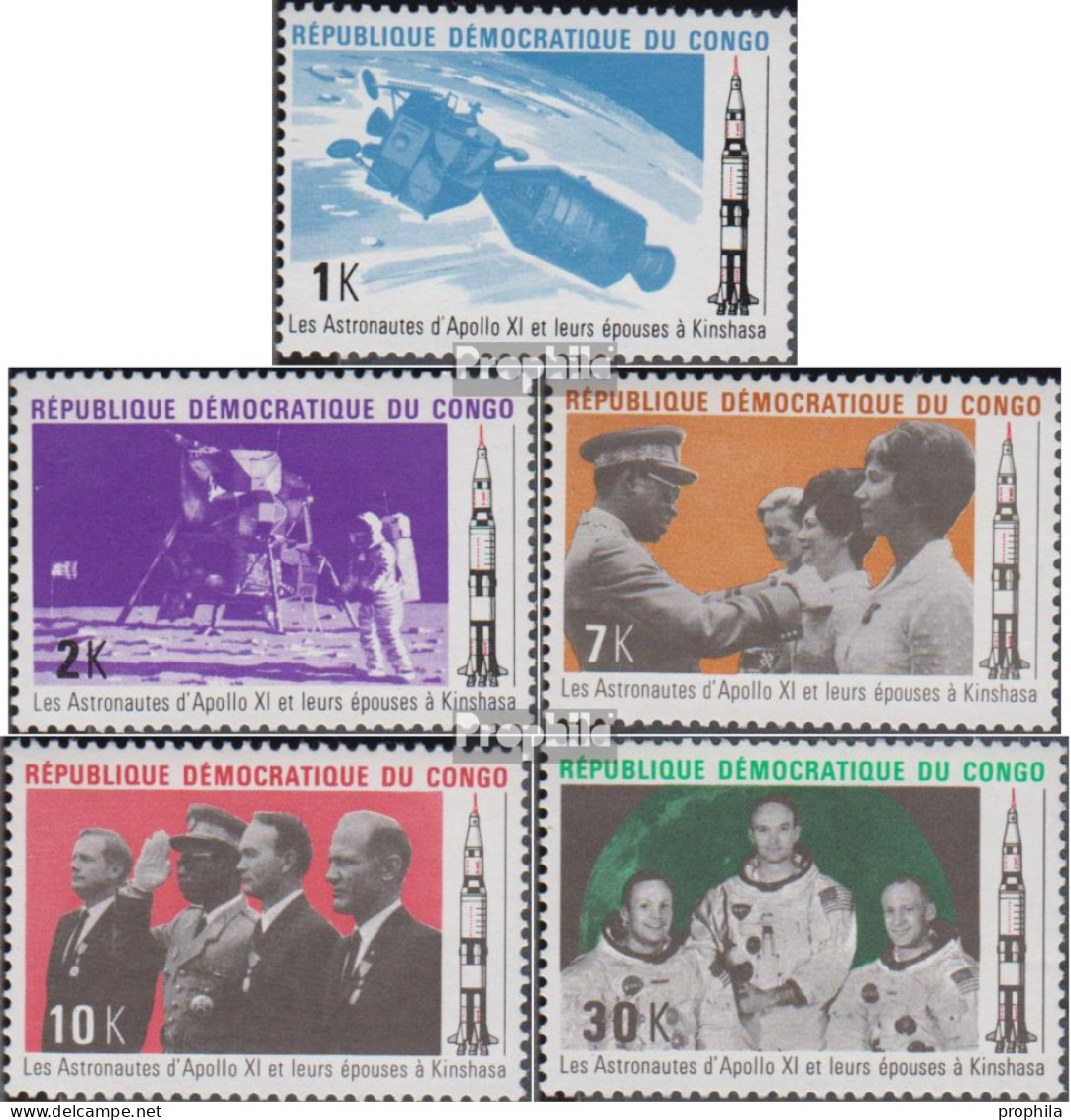 Kongo (Kinshasa) 395-399 (kompl.Ausg.) Postfrisch 1970 Raumschiffbesatzung - Neufs