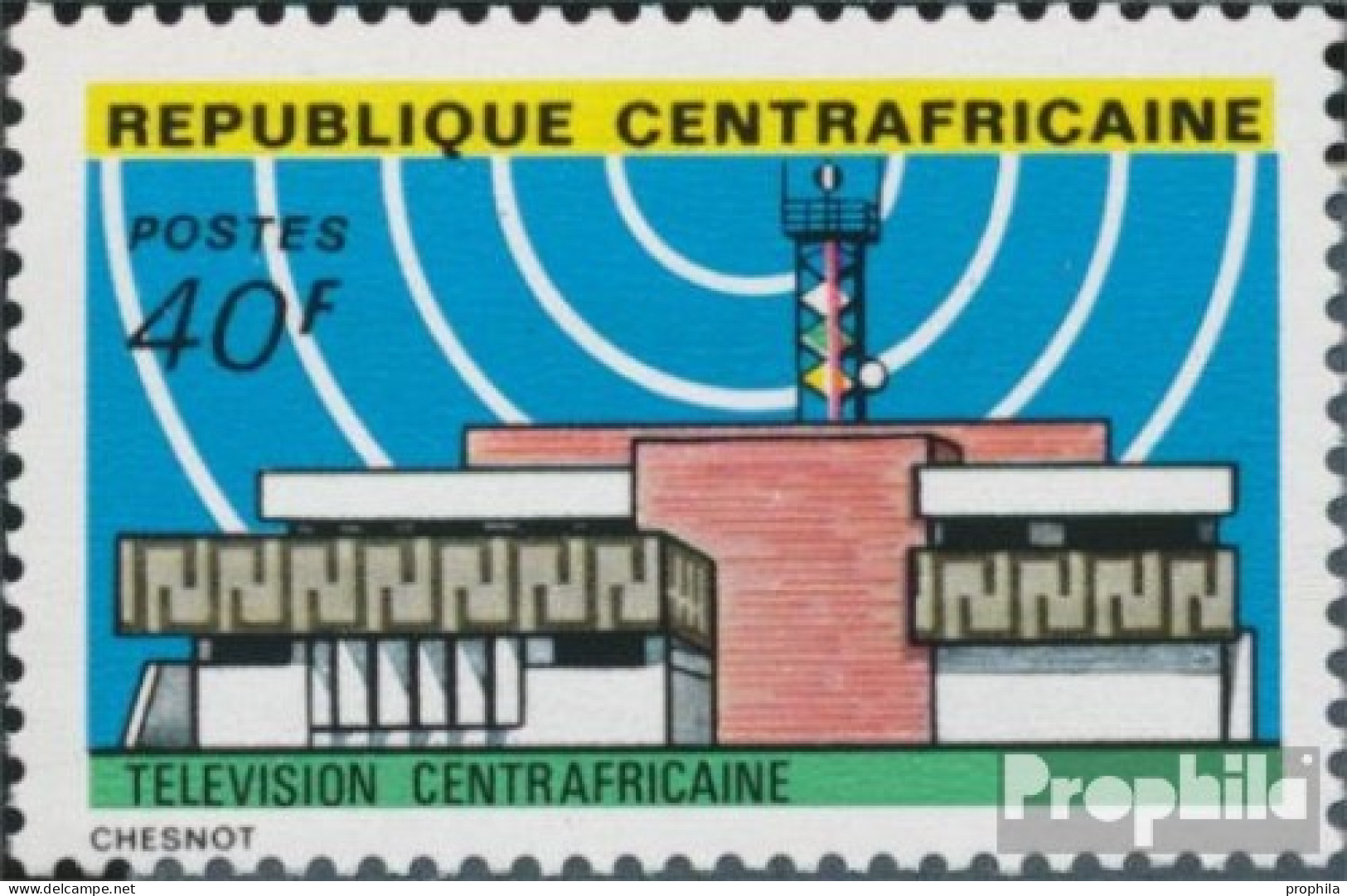 Zentralafrikanische Republik 375 (kompl.Ausg.) Postfrisch 1975 Zentralafrik. Fernsehzentrum - Zentralafrik. Republik