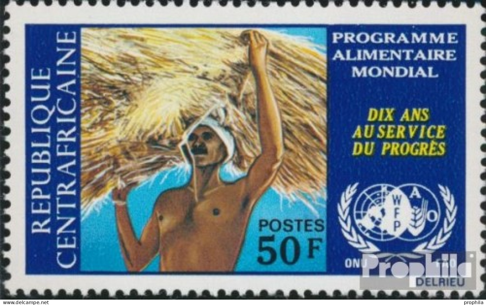 Zentralafrikanische Republik 311 (kompl.Ausg.) Postfrisch 1973 Welternährungsprogramm - República Centroafricana