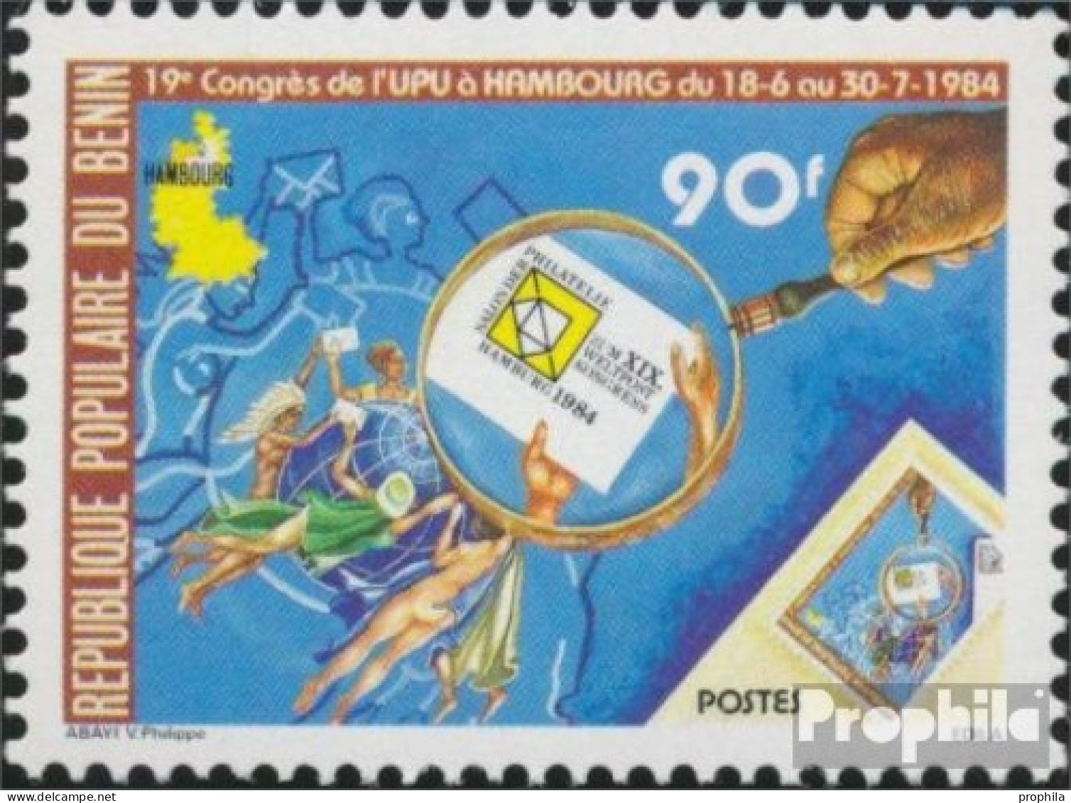 Benin 351 (kompl.Ausg.) Postfrisch 1984 Postkongress - Bénin – Dahomey (1960-...)