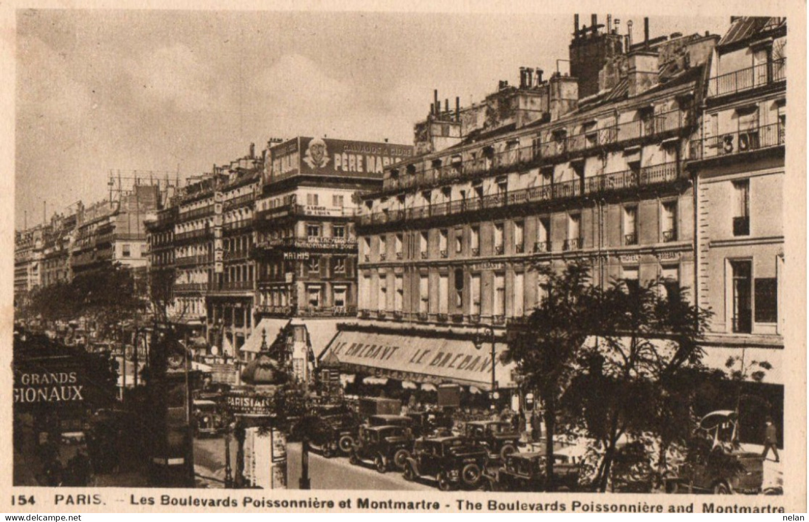 PARIS - LES BOULEVARDS POISSONNIERE ET MONTMARTRE - F.P. - Zonder Classificatie