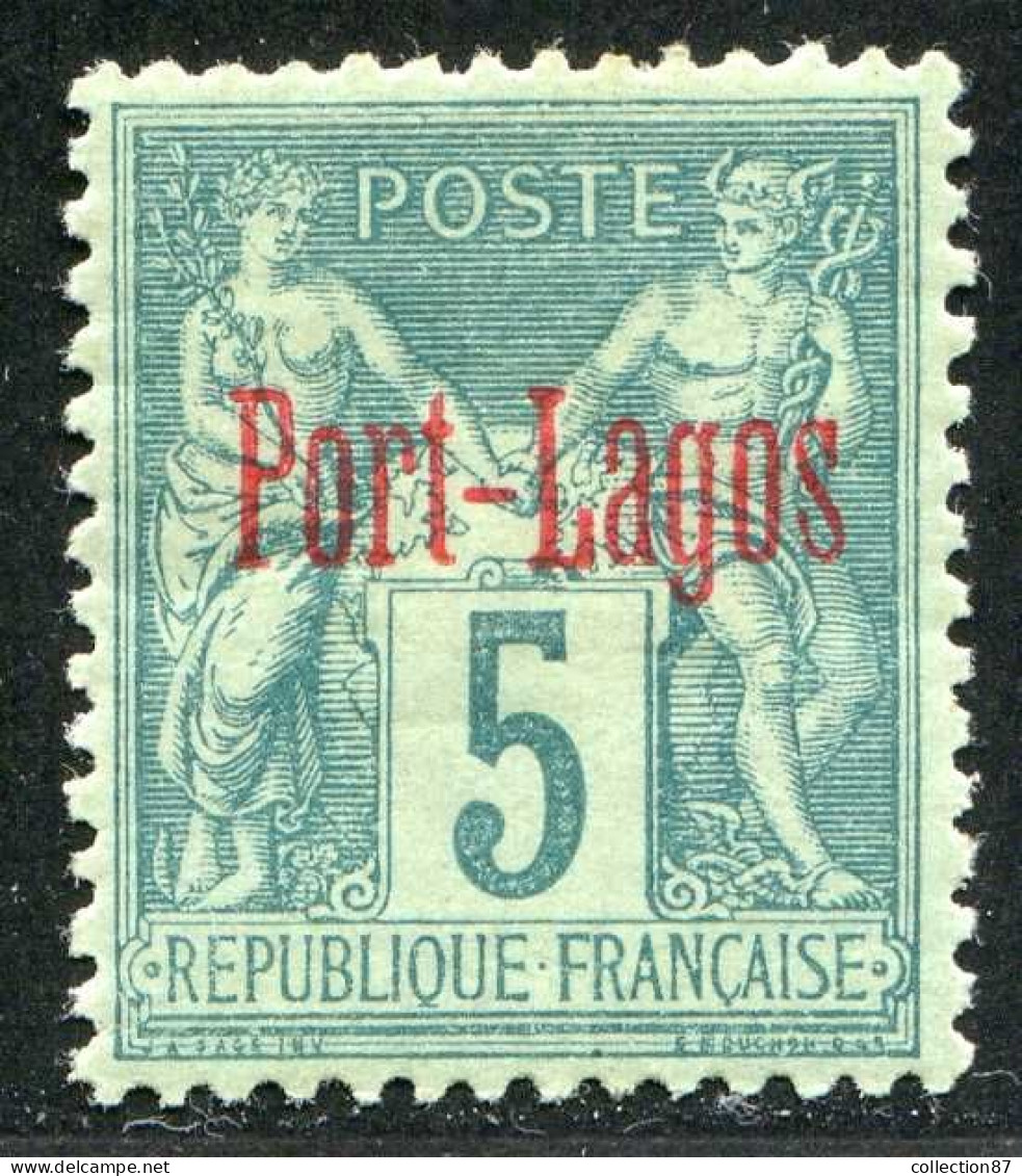 REF 091 > PORT LAGOS < Yv N° 1 * Très Beau Centrage < Neuf Ch. Dos Visible - MH * Cote 40 € - Unused Stamps