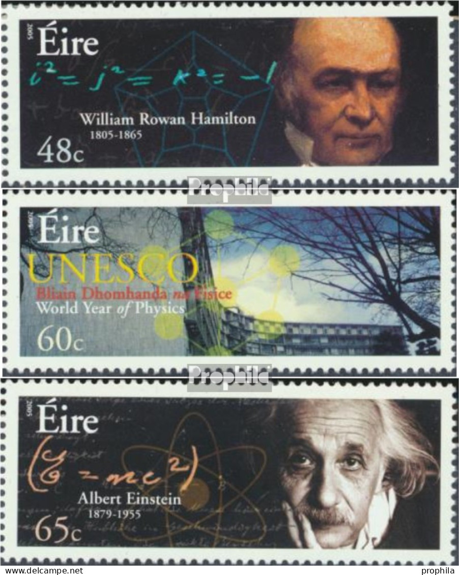 Irland 1636-1638 (kompl.Ausg.) Postfrisch 2005 Jahr Der Physik - Albert Einstein U - Unused Stamps
