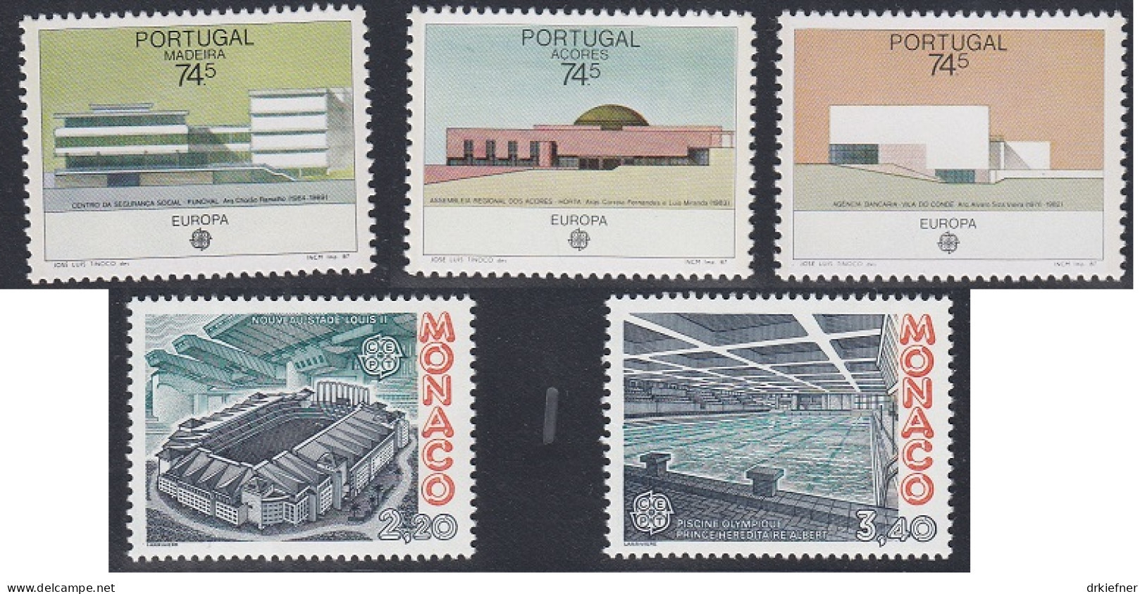 EUROPA CEPT 1987, Postfrisch **, Gemeinschaftsausgaben Komplett (ohne Blöcke) - 1987