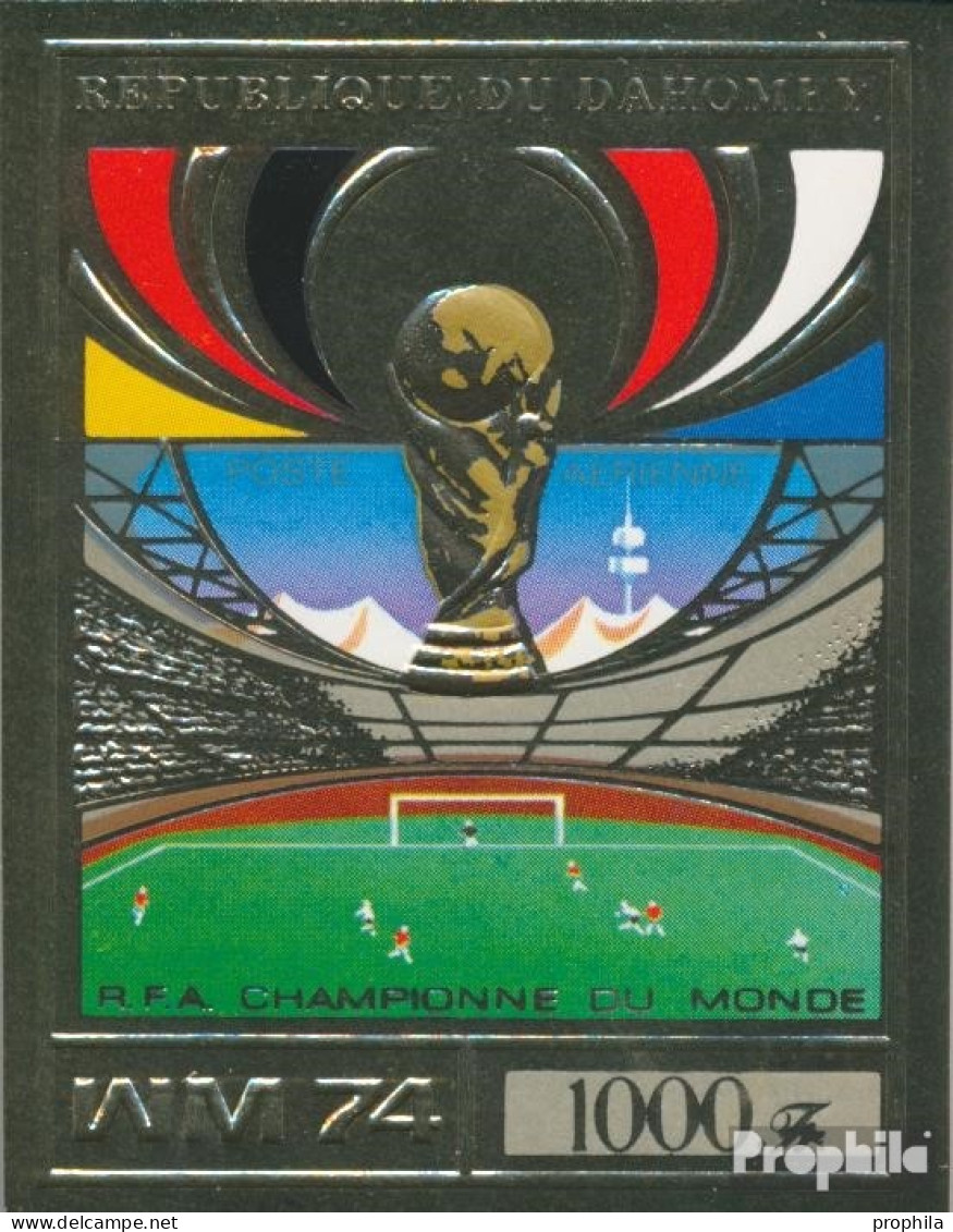 Dahomey 610B (kompl.Ausg.) Ungezähnt Postfrisch 1974 Fußball - Benin - Dahomey (1960-...)