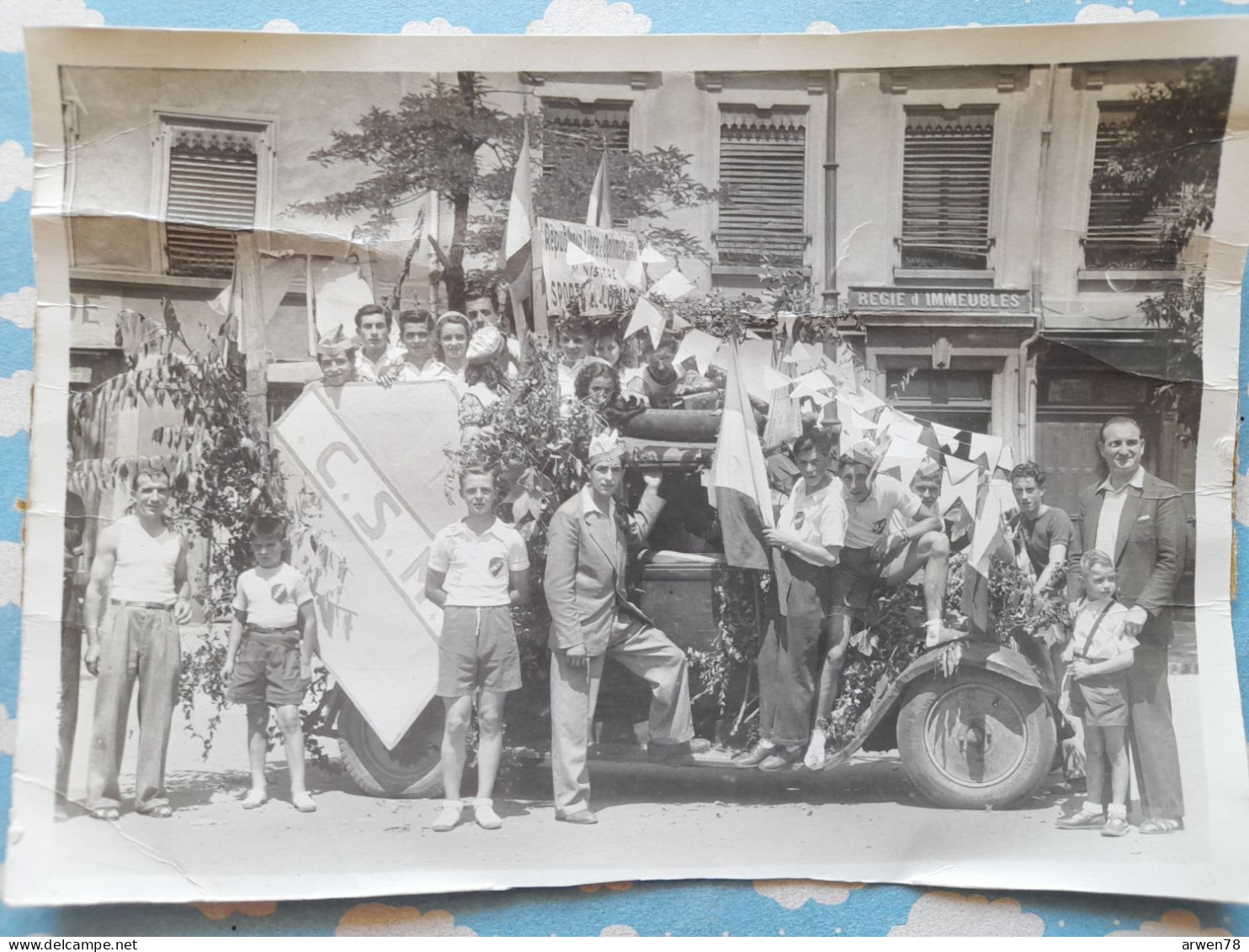 PHOTO AUTO DECOREE C.S.M REPUBLIQUE LIBRE ET OPTIMISTE MINISTERE SPORT ET LOISIRS REGIE D'IMMEUBLES ( A Situer) - Sports