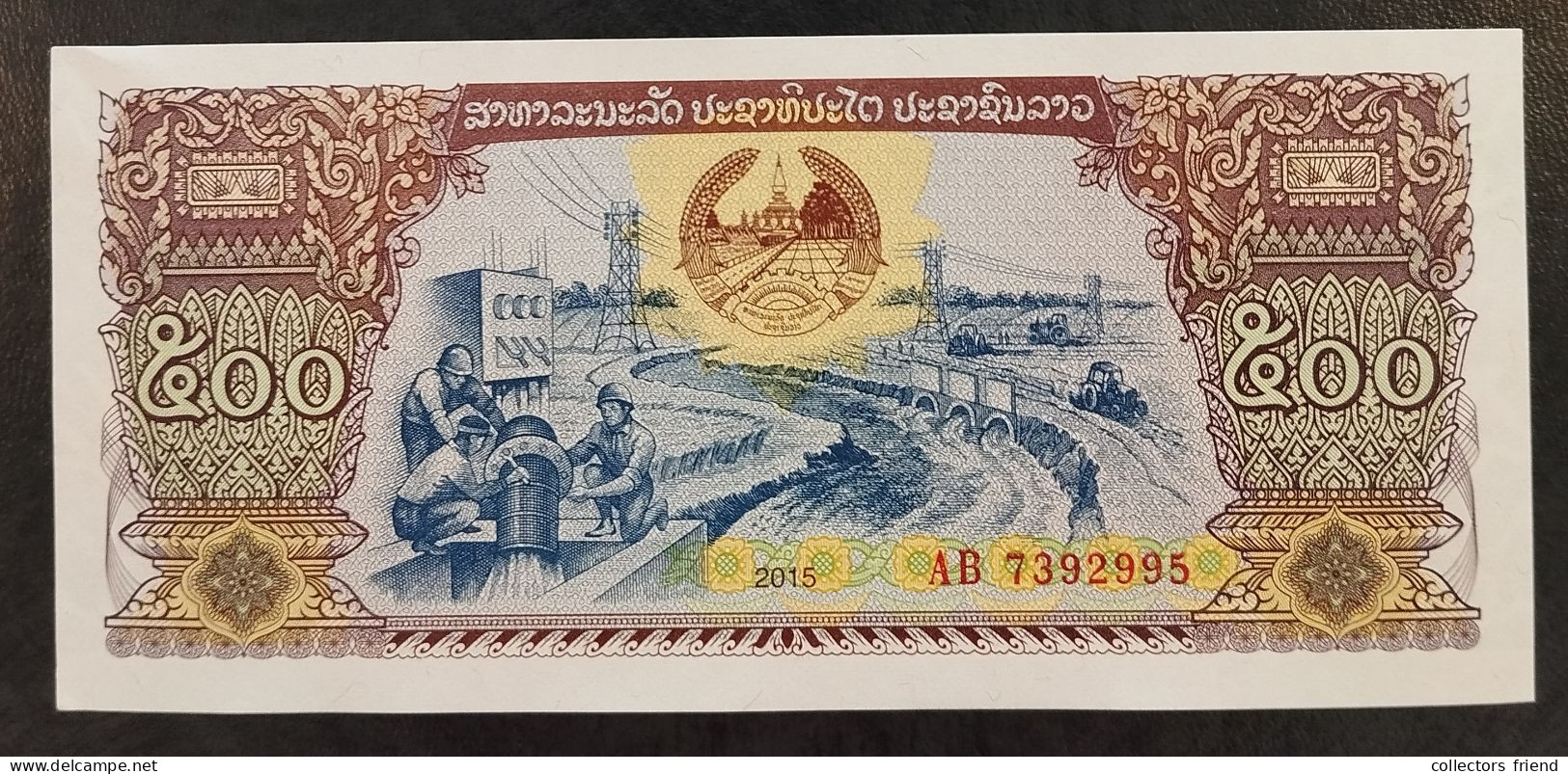 LAOS  - 500 KIP - 2015 - P31 - UNC - Laos