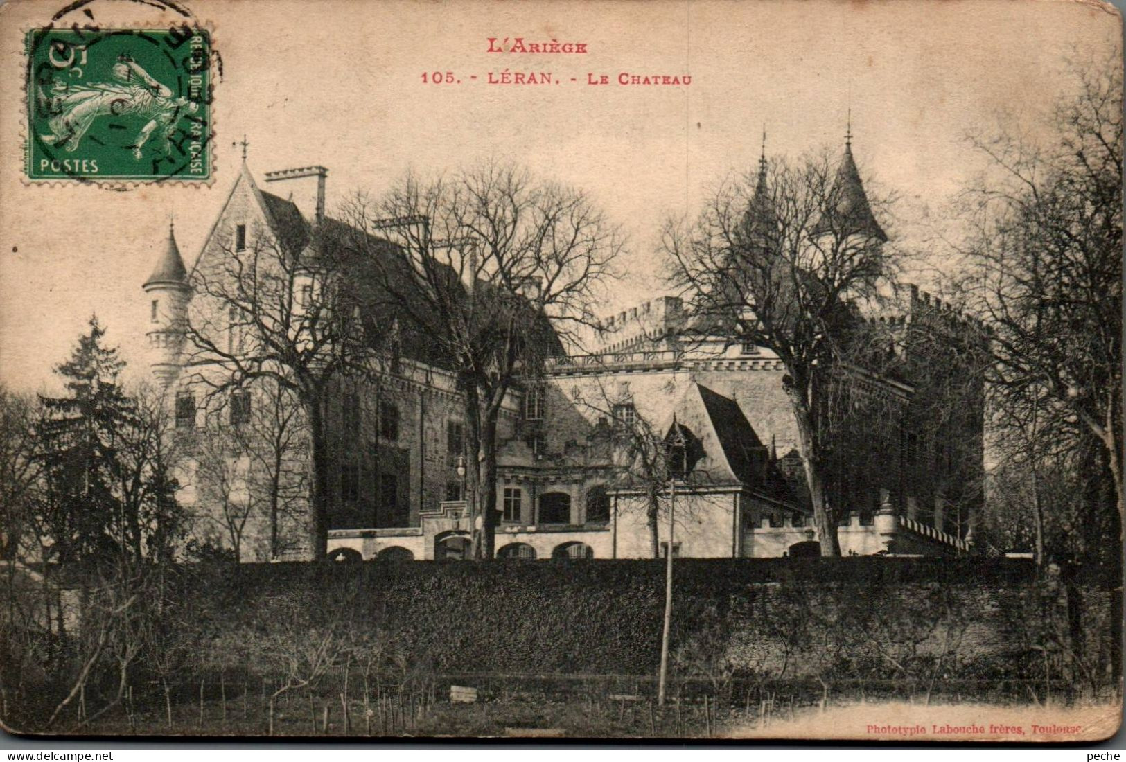 N°389 W -cpa Léran -le Château- - Schlösser