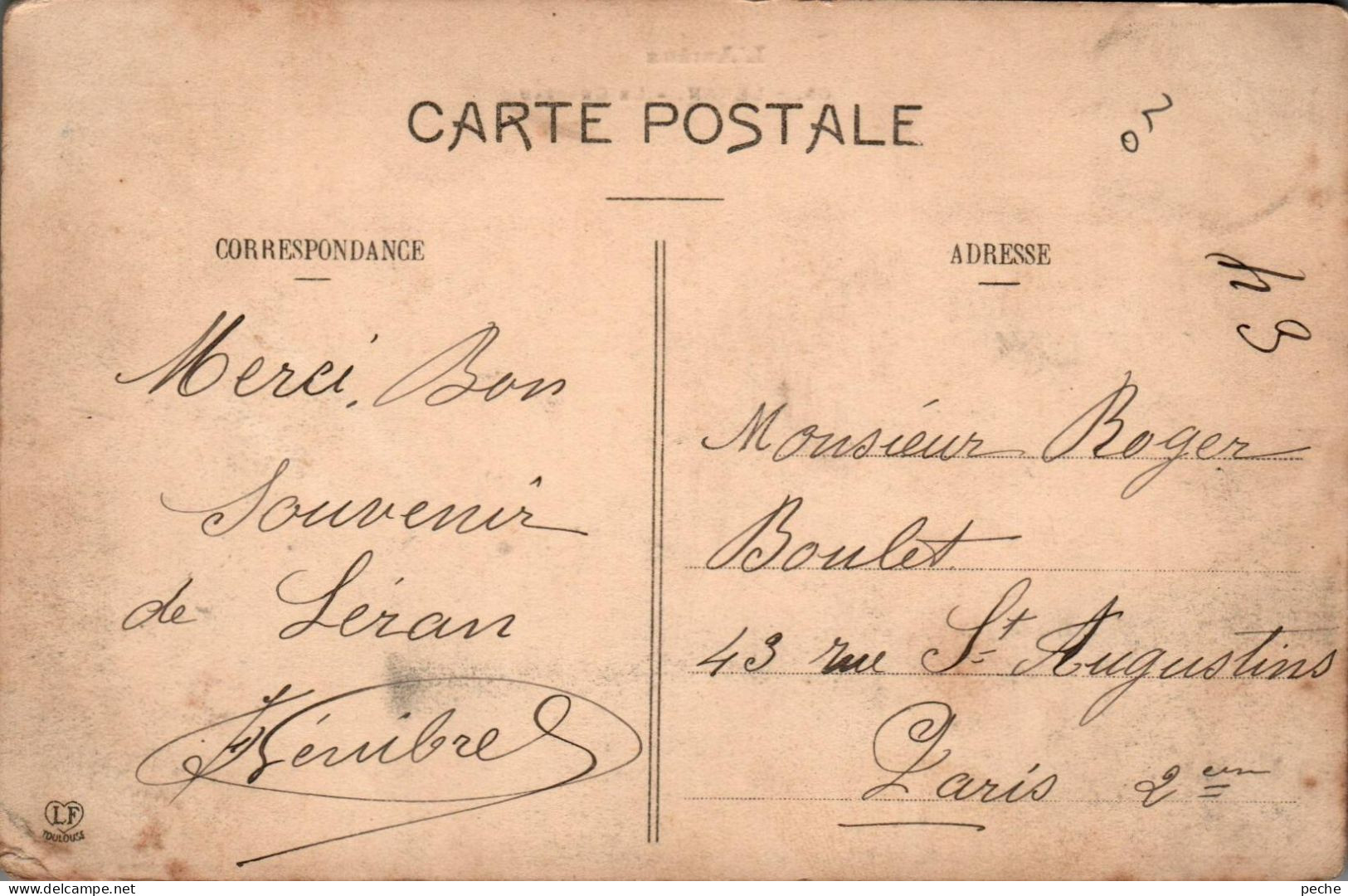 N°389 W -cpa Léran -le Château- - Castelli