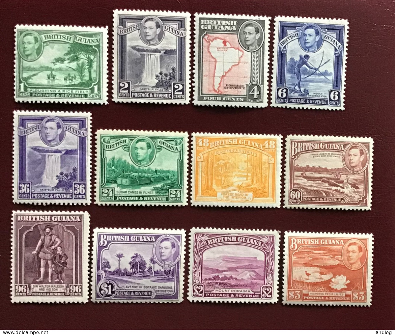 British Guiana, 1938, Série Complète, MNH/MLH - Amerika (Varia)